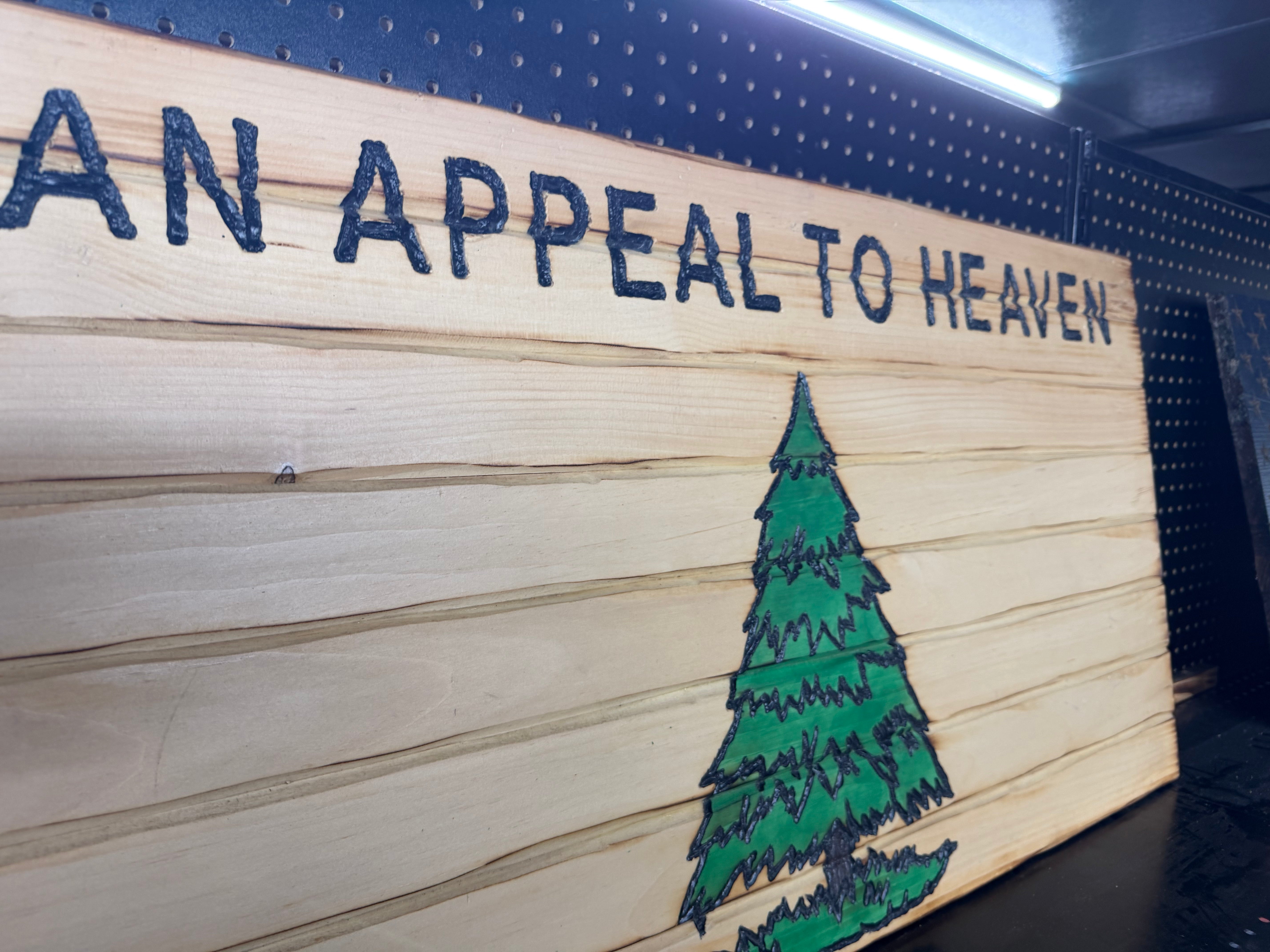 Medium 38x19 Appeal To Heaven //  Imperfections and or Damage See image for details / read description EXPEDITE 542