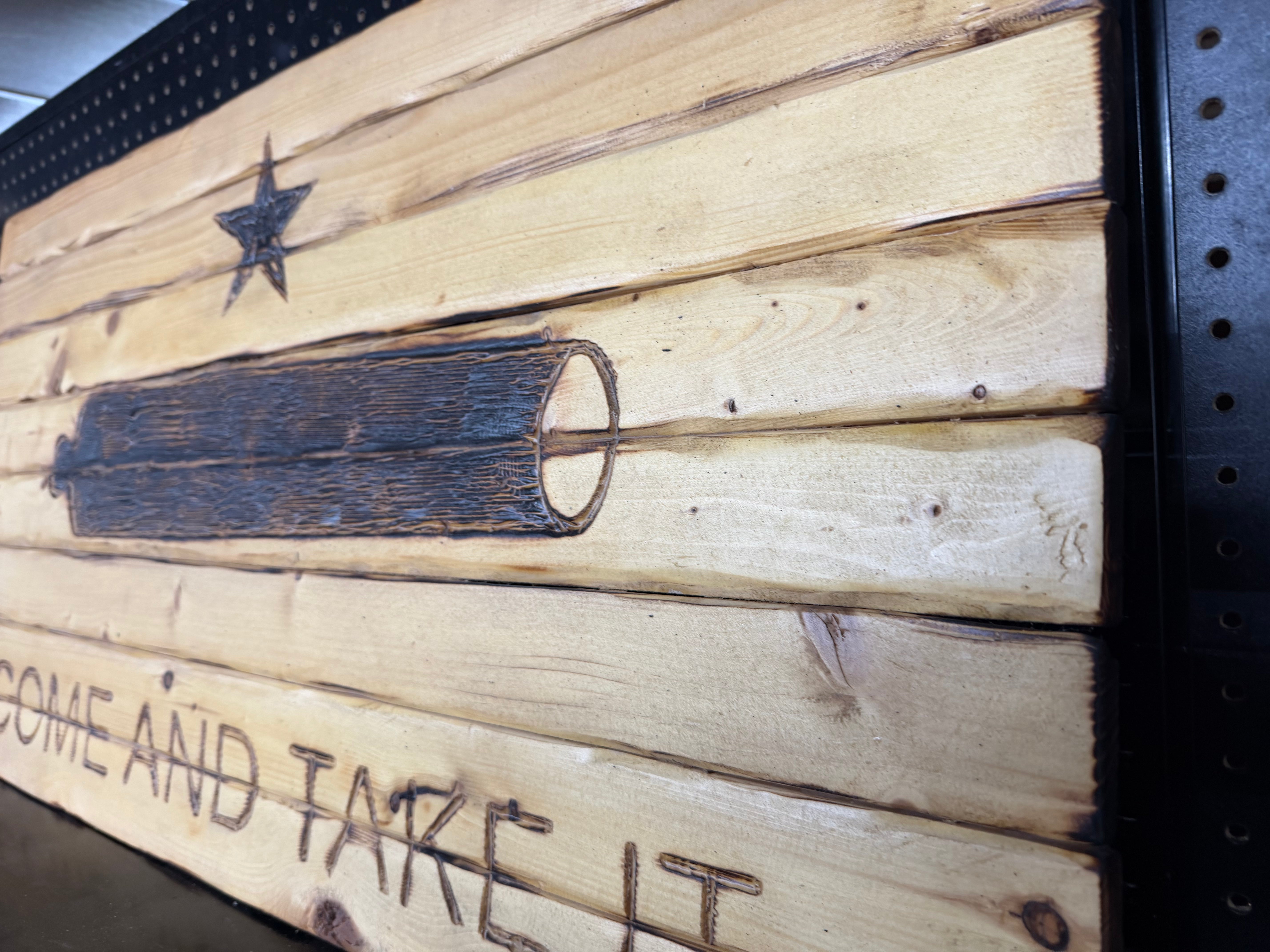 Medium 38x19 Come & Take It //  Imperfections and or Damage See image for details / read description EXPEDITE 421