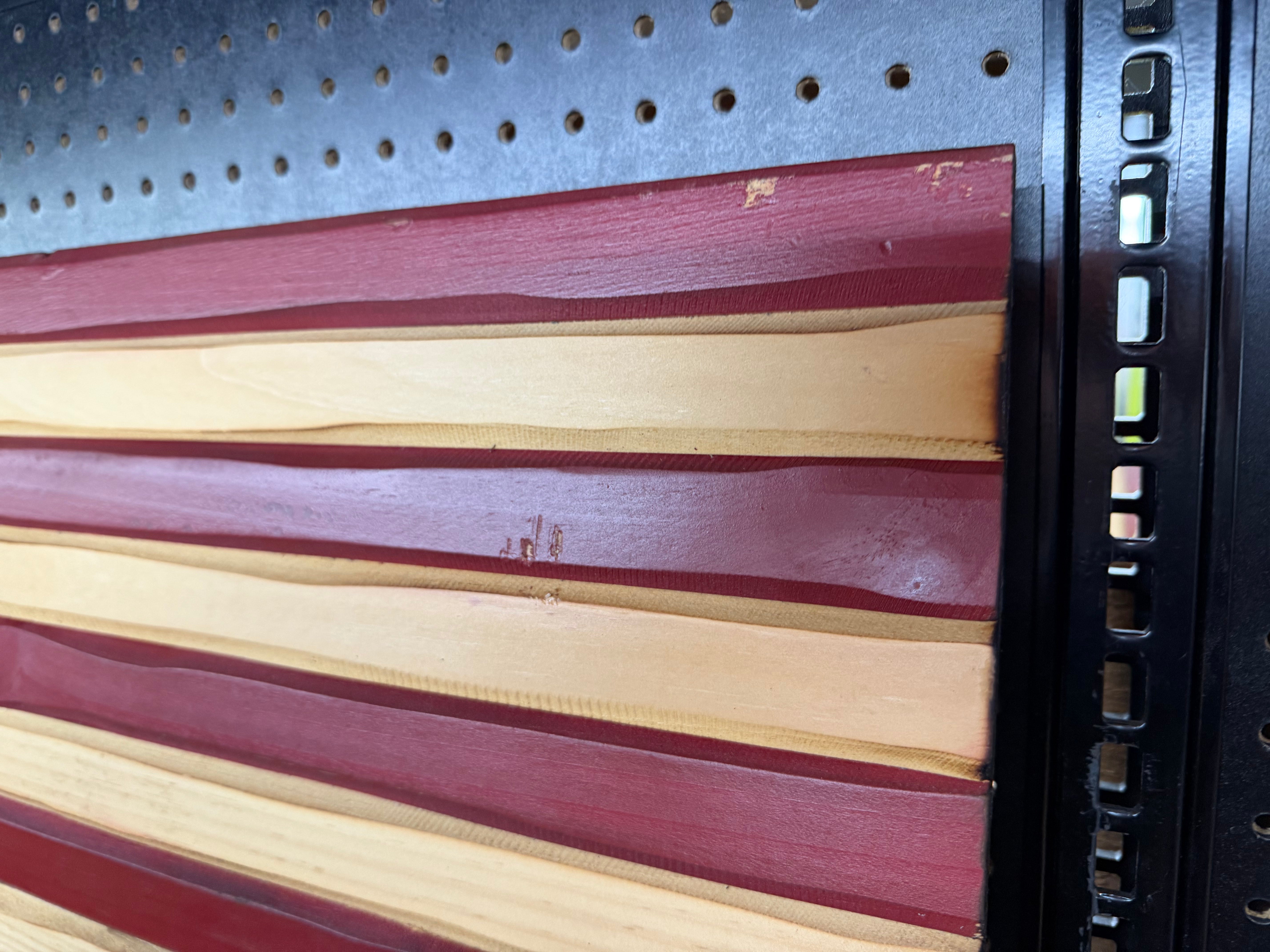 Medium 38x19 Marine Old Glory //  Imperfections and or Damage See image for details / read description EXPEDITE 632