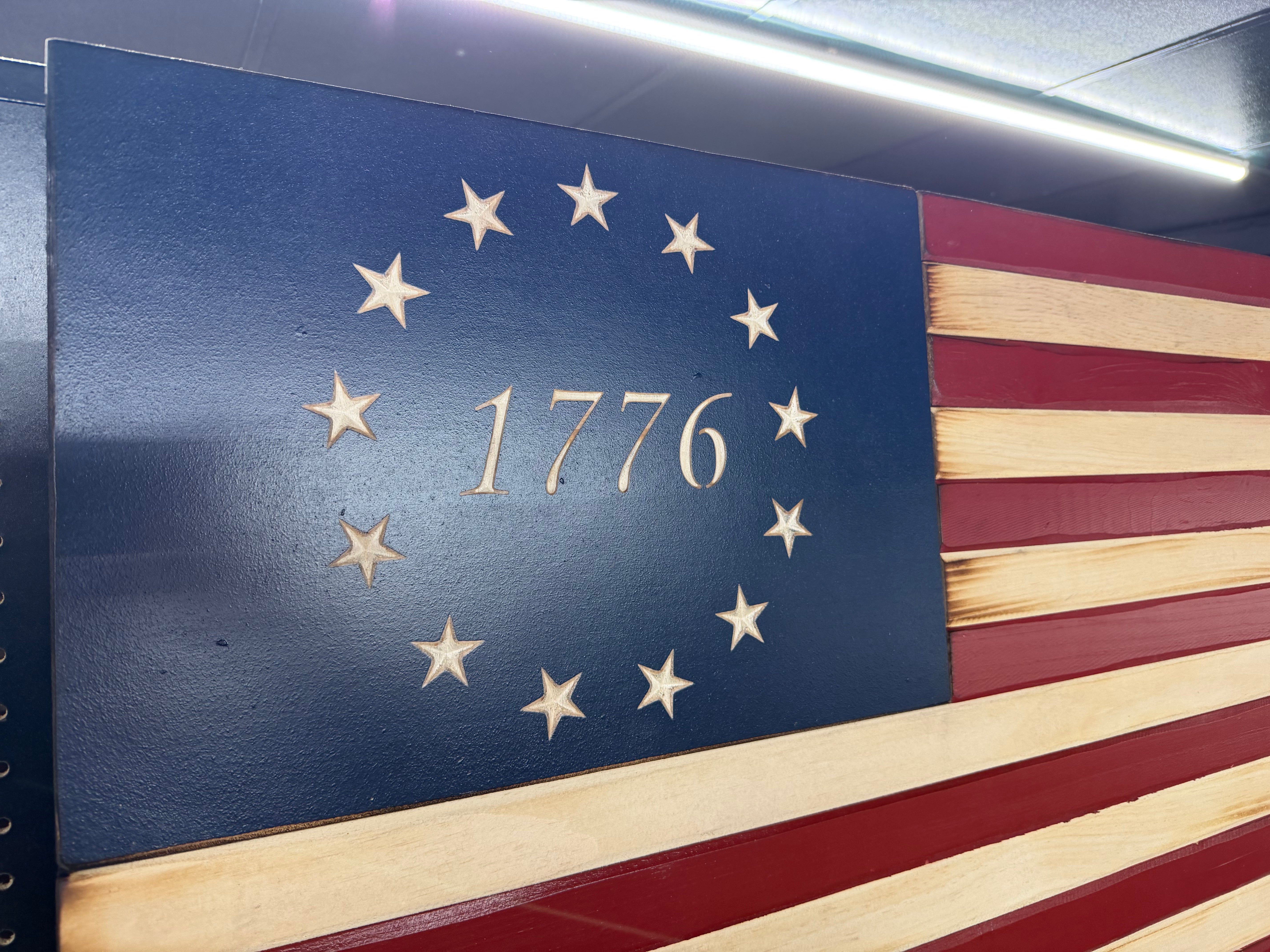Large 46"x24" 1776 //  Imperfections and or Damage See image for details / read description EXPEDITE 322