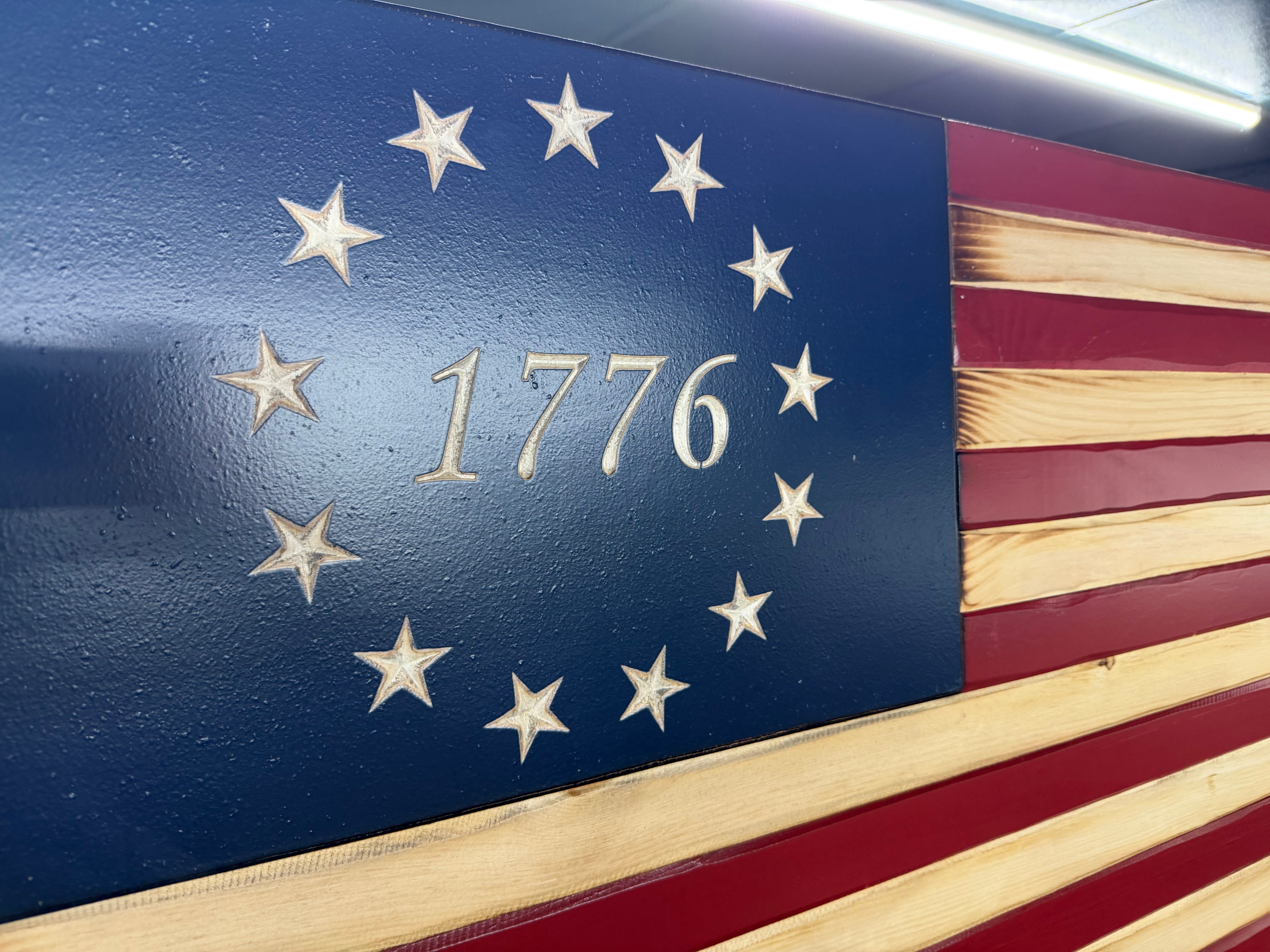 Large 46"x24" 1776 //  Imperfections and or Damage See image for details / read description EXPEDITE 732