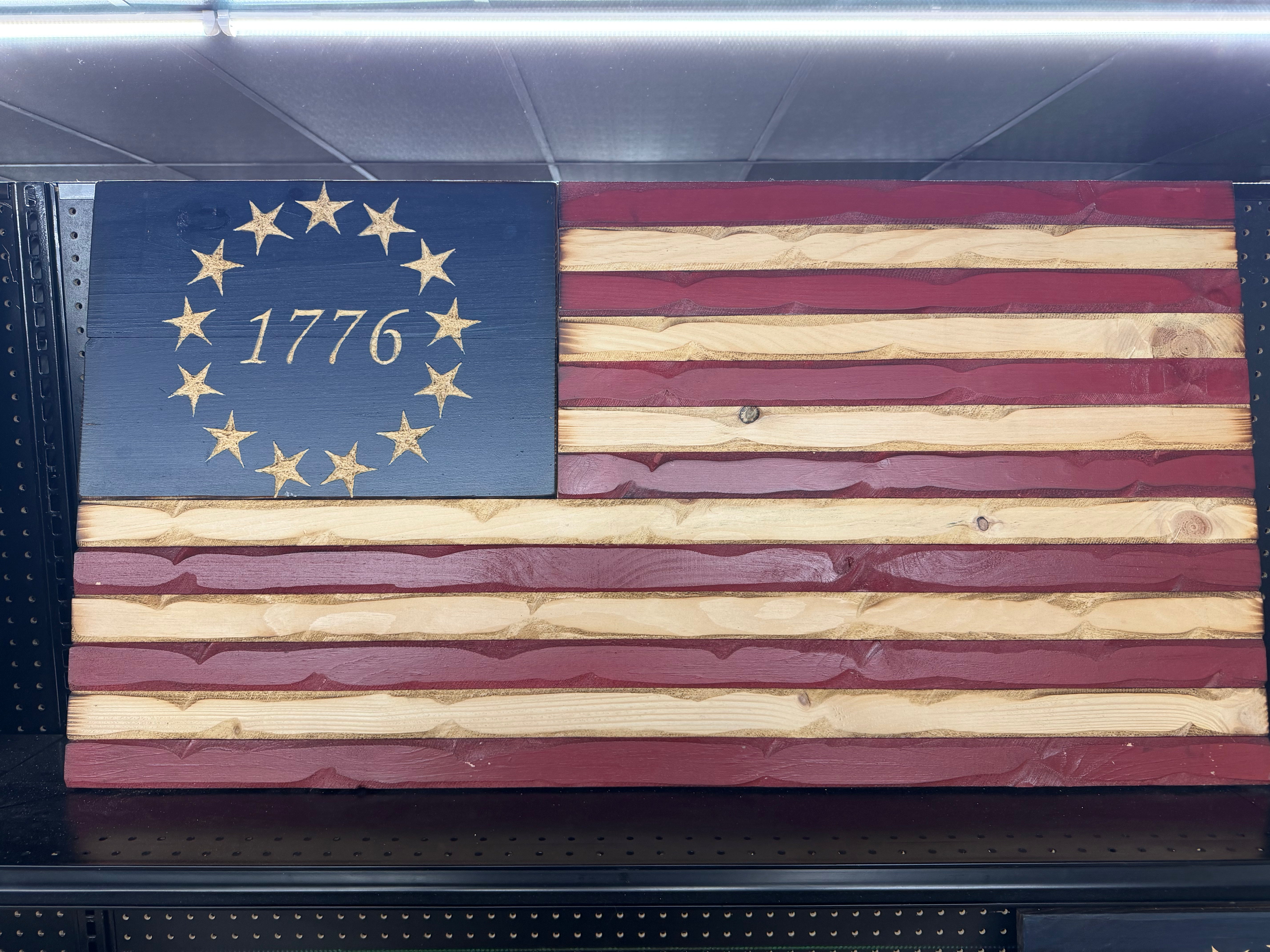 Large 46"x24" 1776 Rustic Glory //  Imperfections and or Damage See image for details / read description EXPEDITE 463
