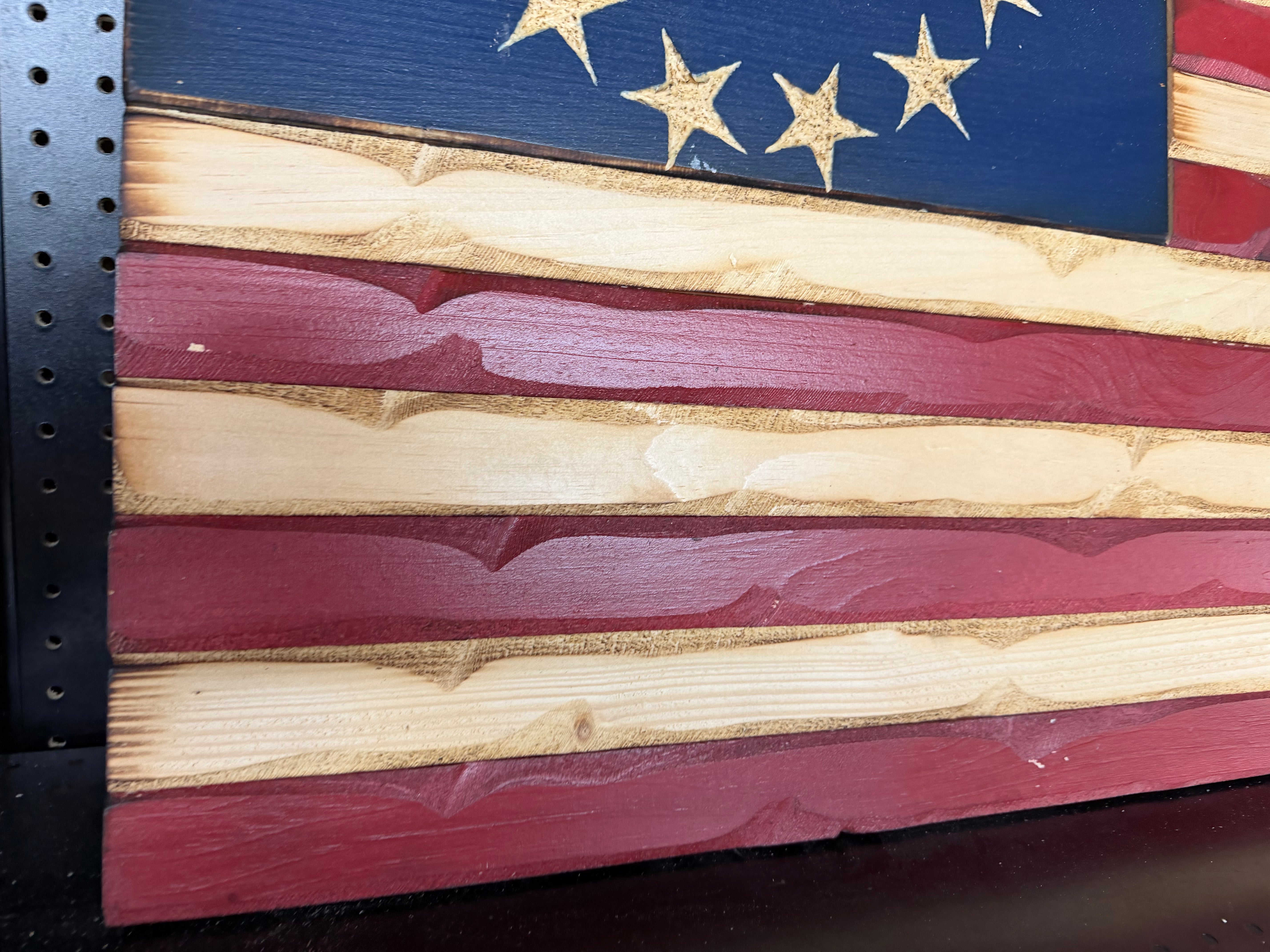 Large 46"x24" 1776 Rustic Glory //  Imperfections and or Damage See image for details / read description EXPEDITE 463