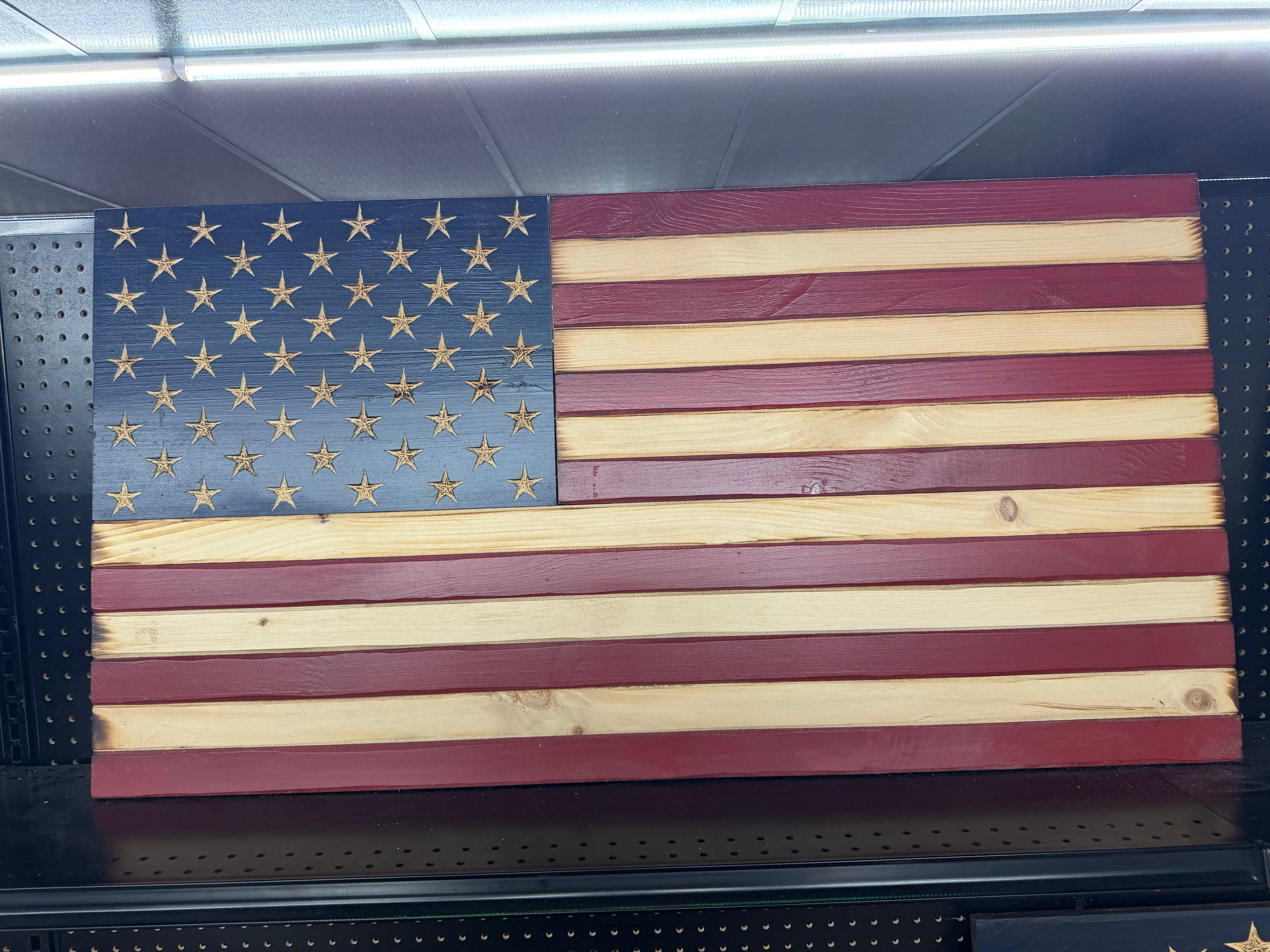 Large 46"x24" Old Glory //  Imperfections and or Damage See image for details / read description EXPEDITE 211