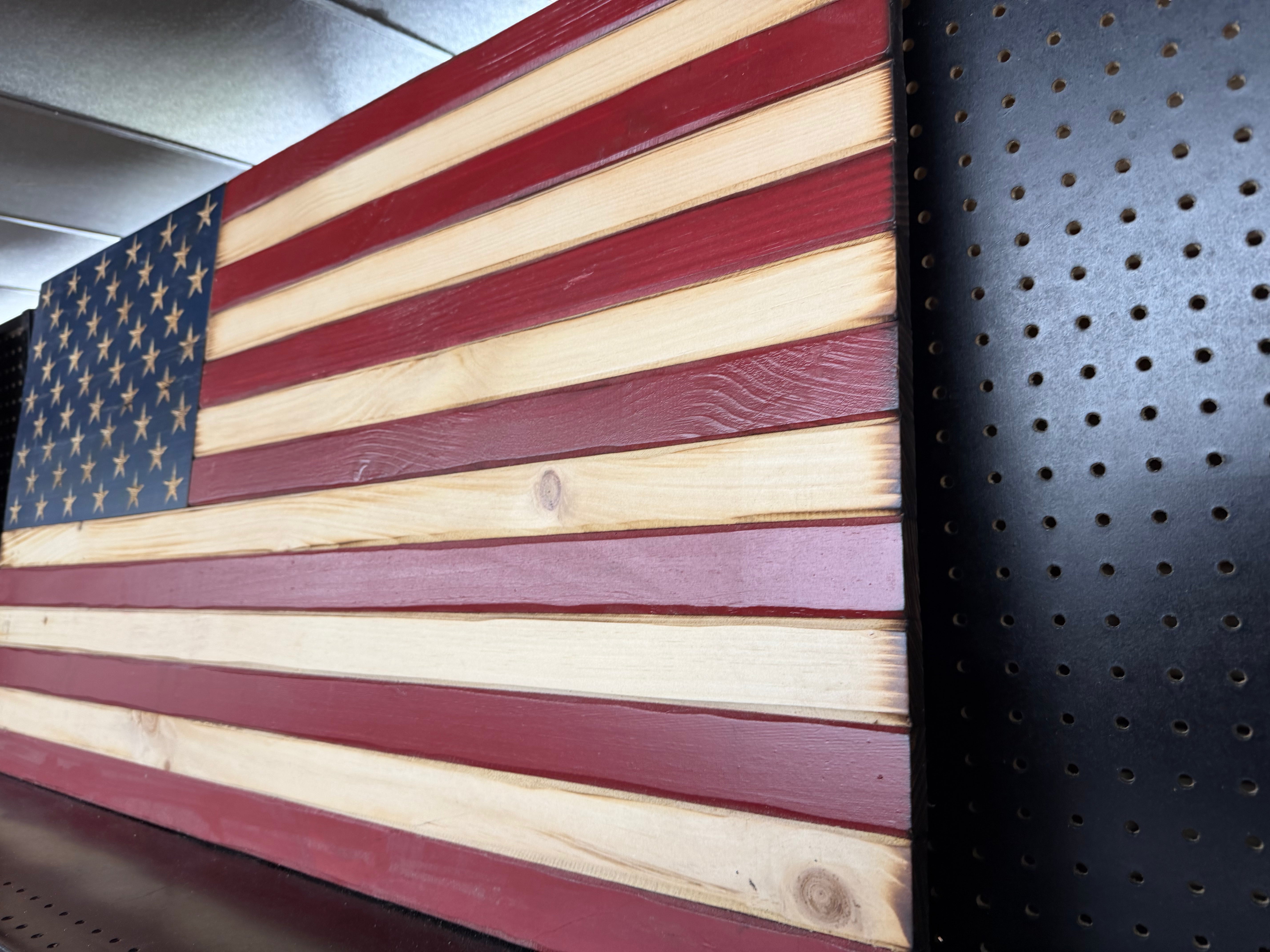 Large 46"x24" Old Glory //  Imperfections and or Damage See image for details / read description EXPEDITE 211