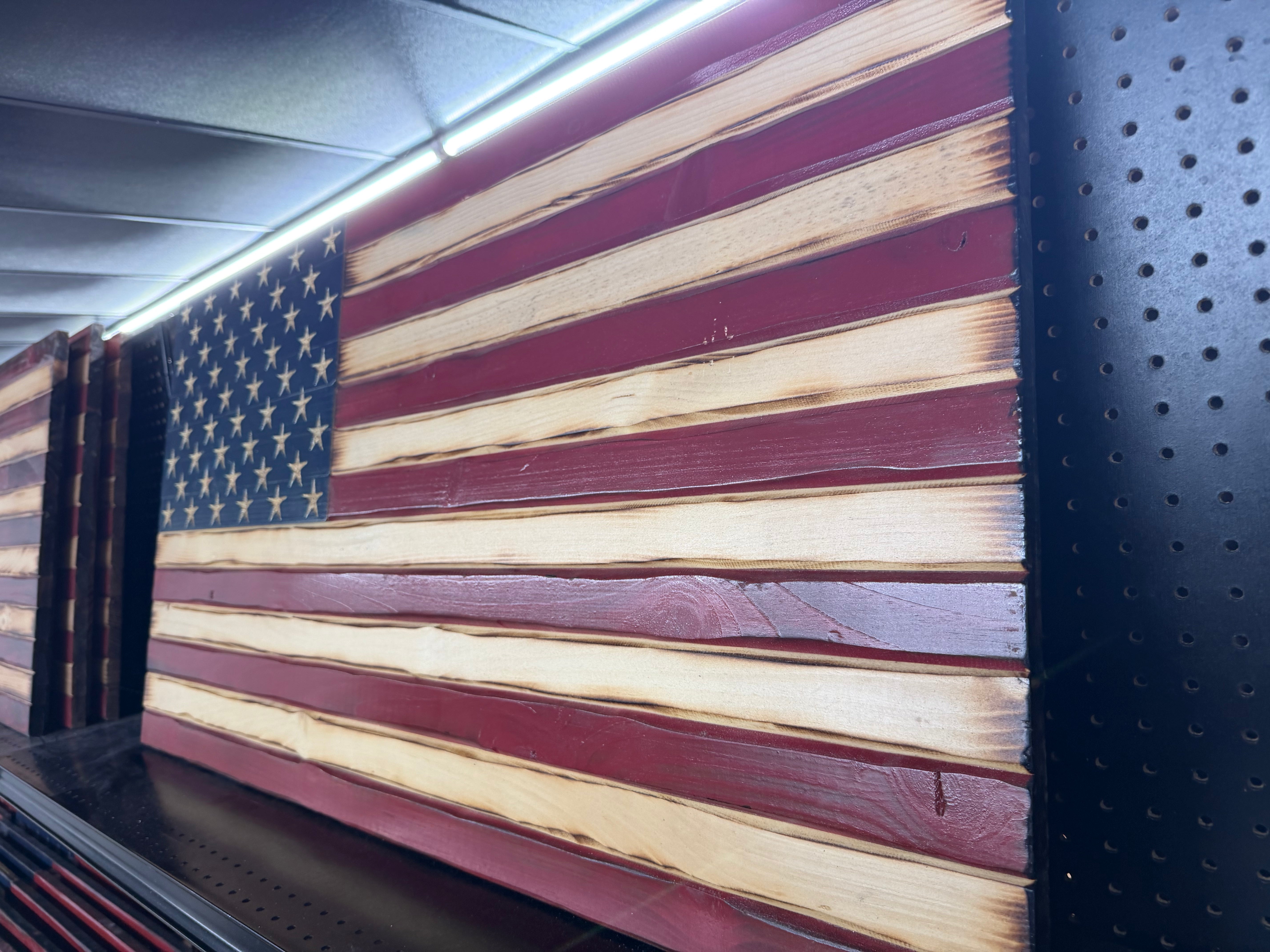 Large 46"x24" Old Glory //  Imperfections and or Damage See image for details / read description EXPEDITE 1212