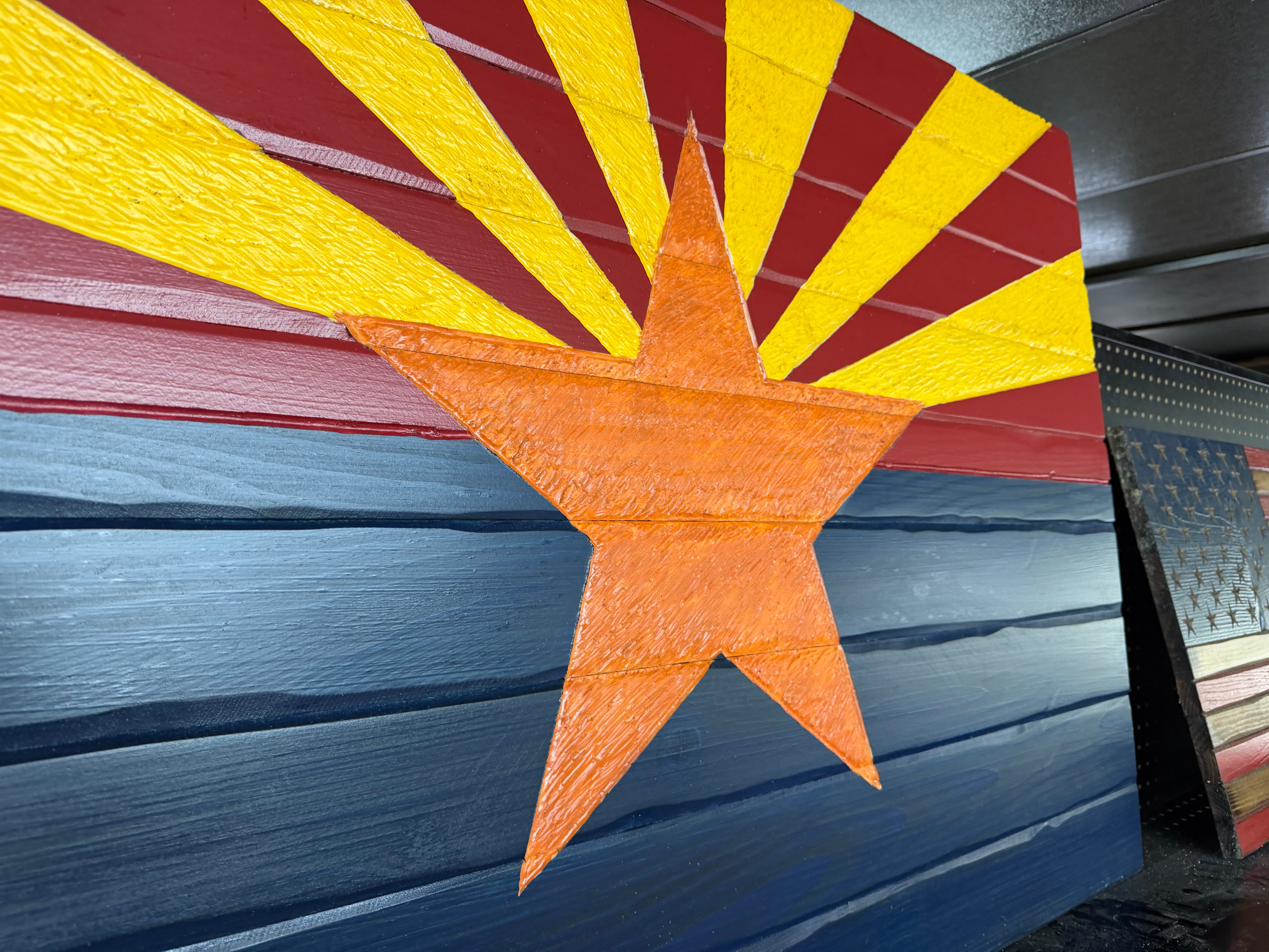 Large 47"x32" Arizona //  Imperfections and or Damage See image for details / read description EXPEDITE 4567