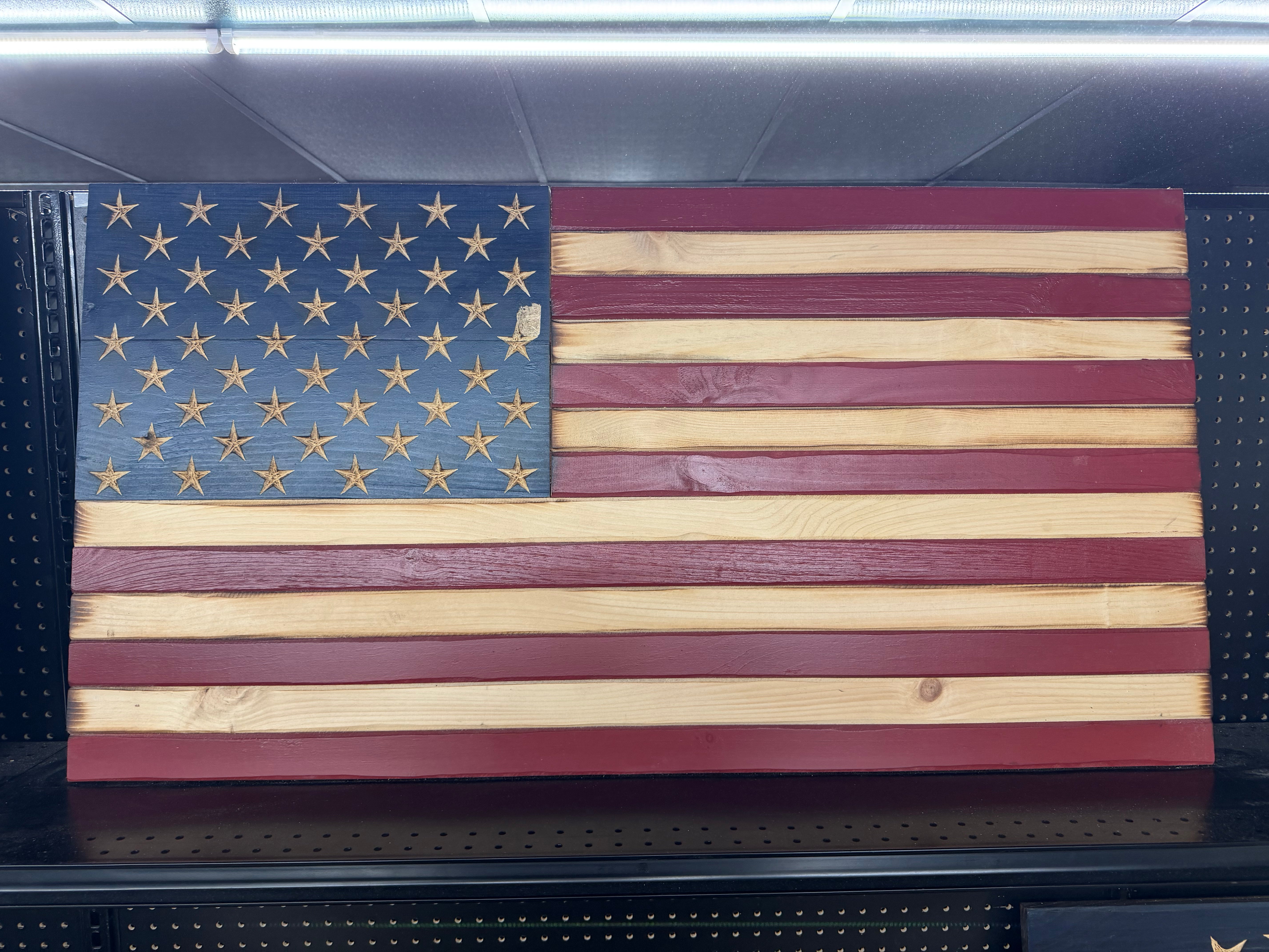 Large 46"x24" Old Glory //  Imperfections and or Damage See image for details / read description EXPEDITE 4222