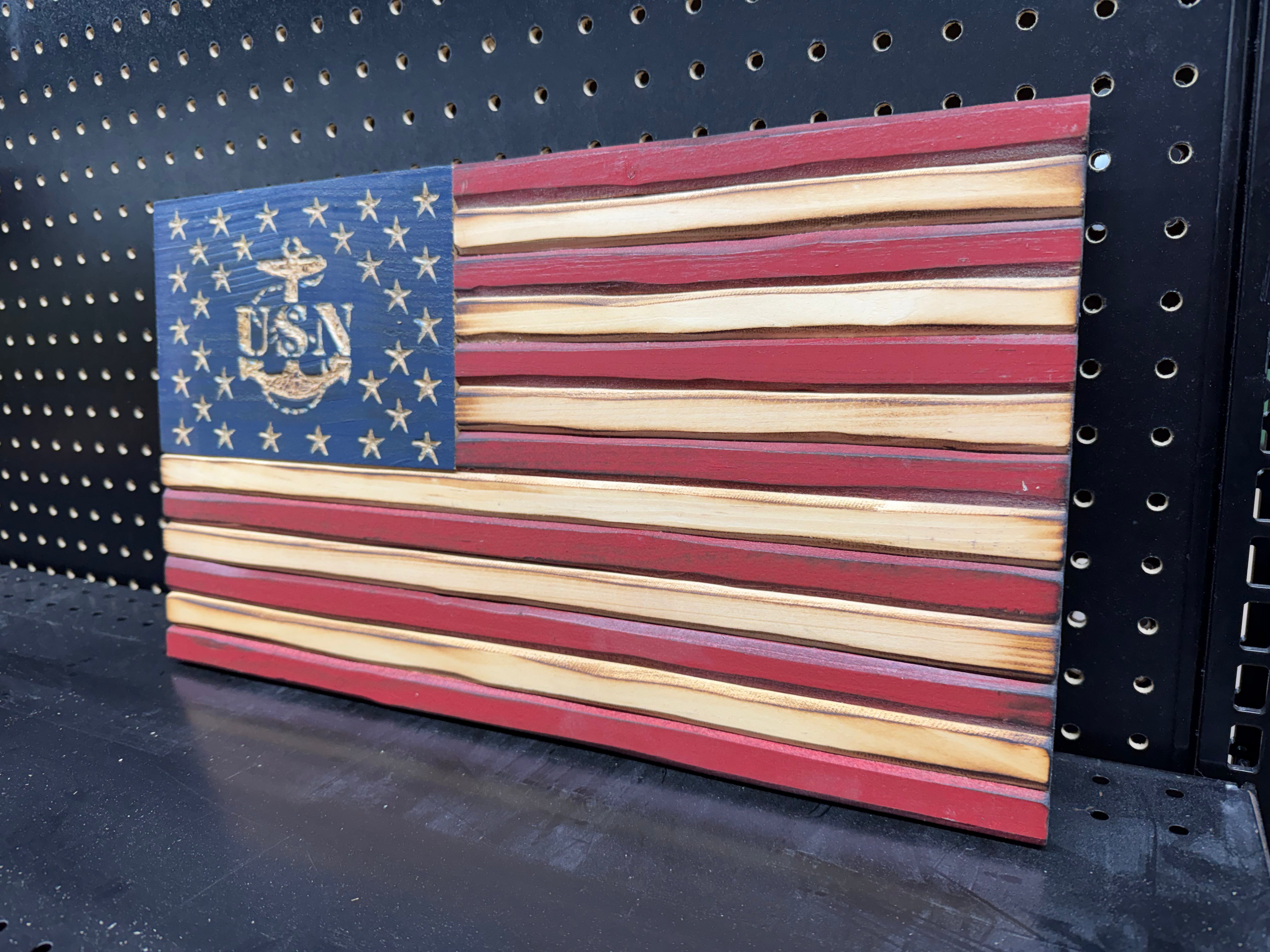 Small 10x18 Navy Old Glory //  Imperfections and or Damage See image for details / read description EXPEDITE 2452