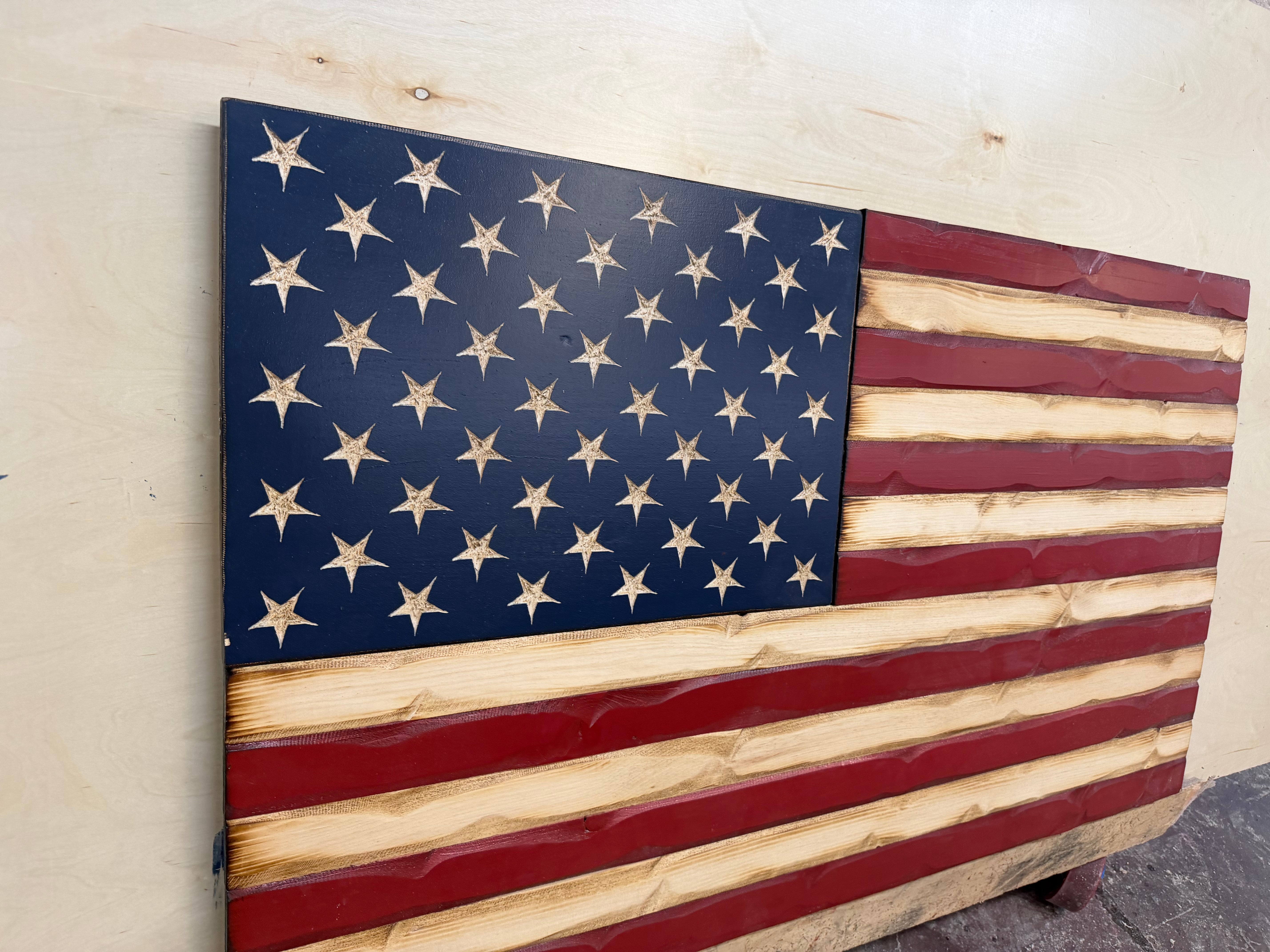 Colossal 55"x32" Rustic Glory Upside Down Stars //  Imperfections and or Damage See image for details / read description EXPEDITE 542 (Copy)