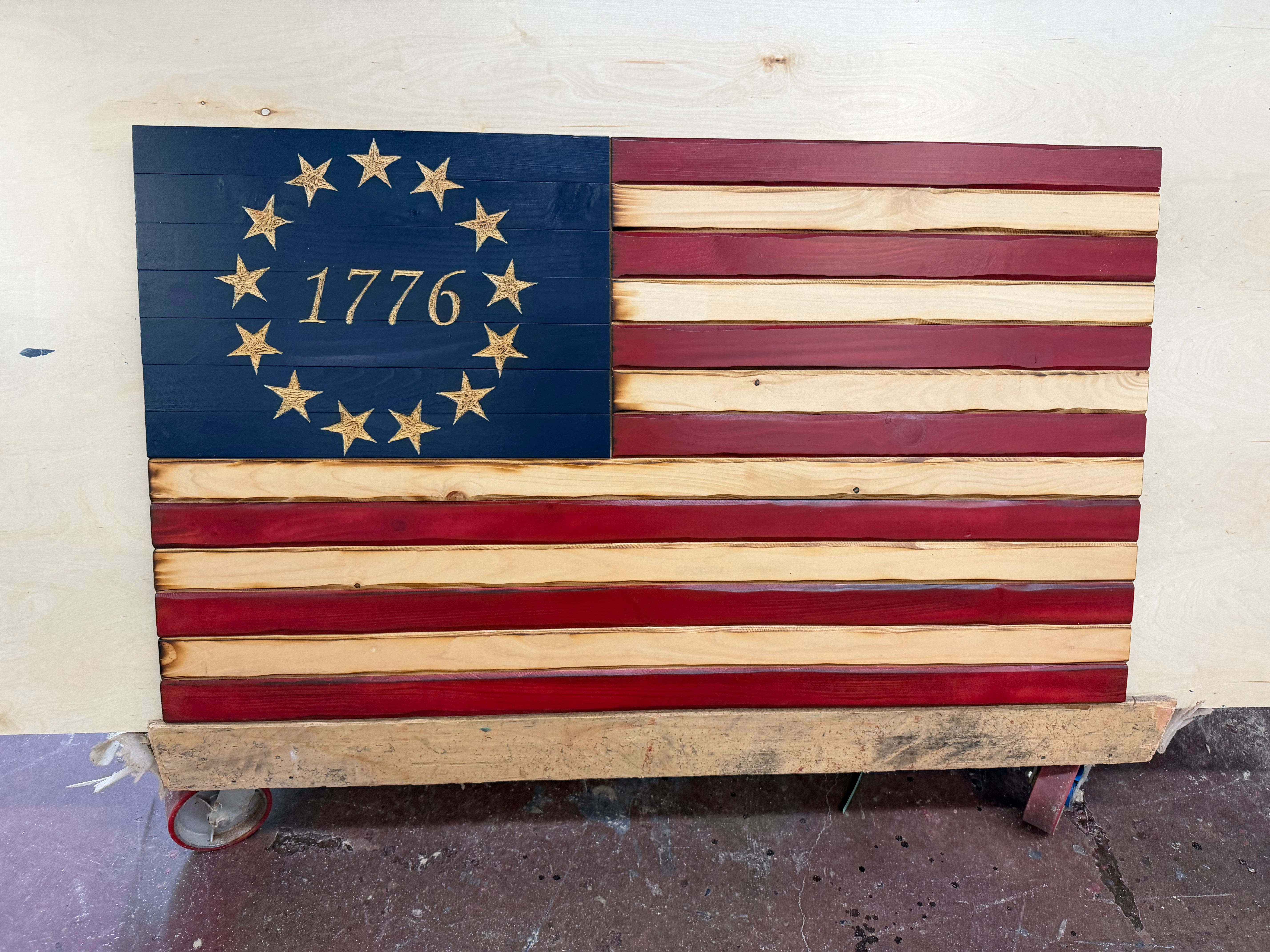 Colossal 55"x32" 1776 //  Imperfections and or Damage See image for details / read description EXPEDITE 745