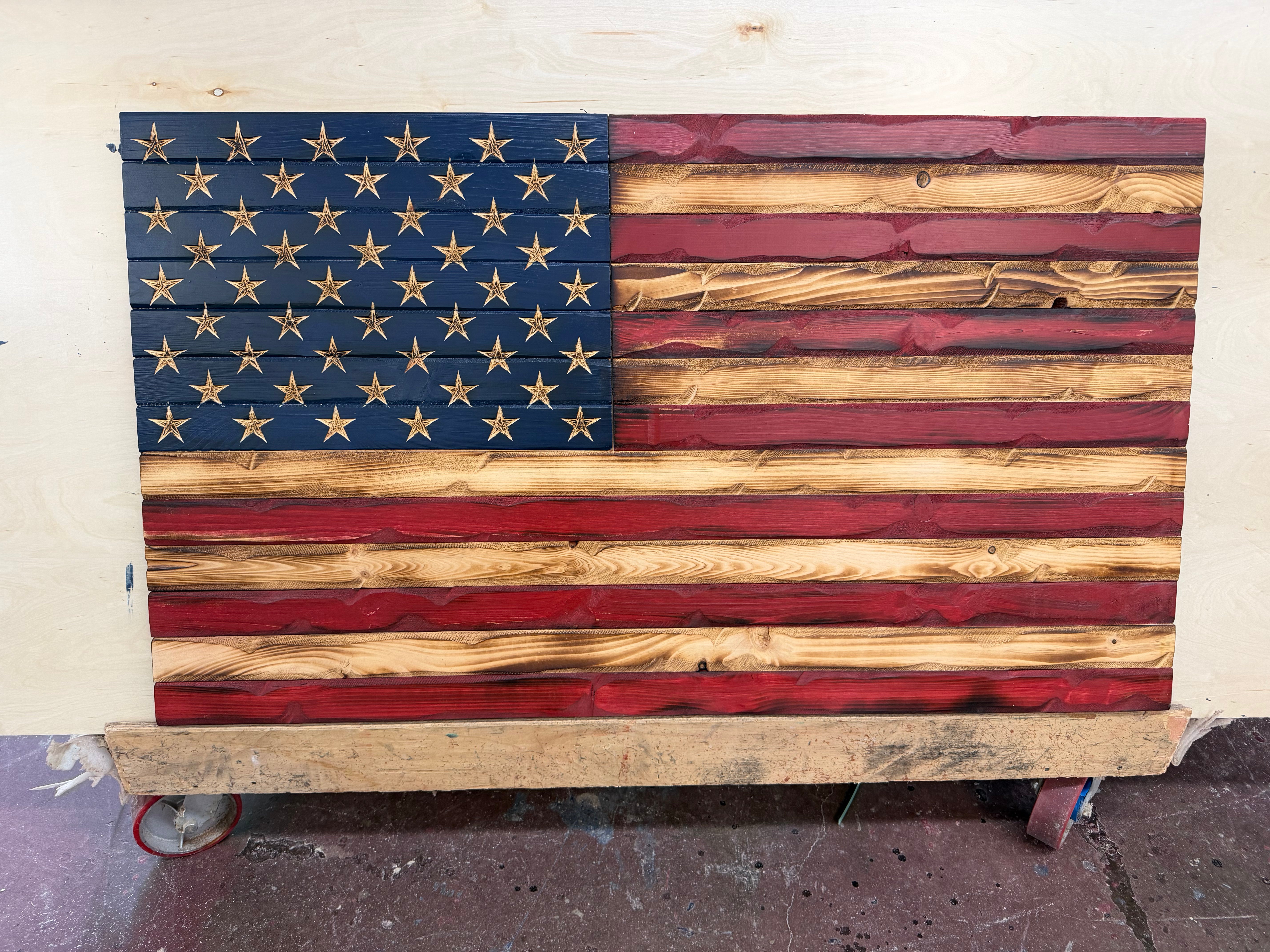 Colossal 55"x32"Weathered Rustic Glory //  Imperfections and or Damage See image for details / read description EXPEDITE 9312