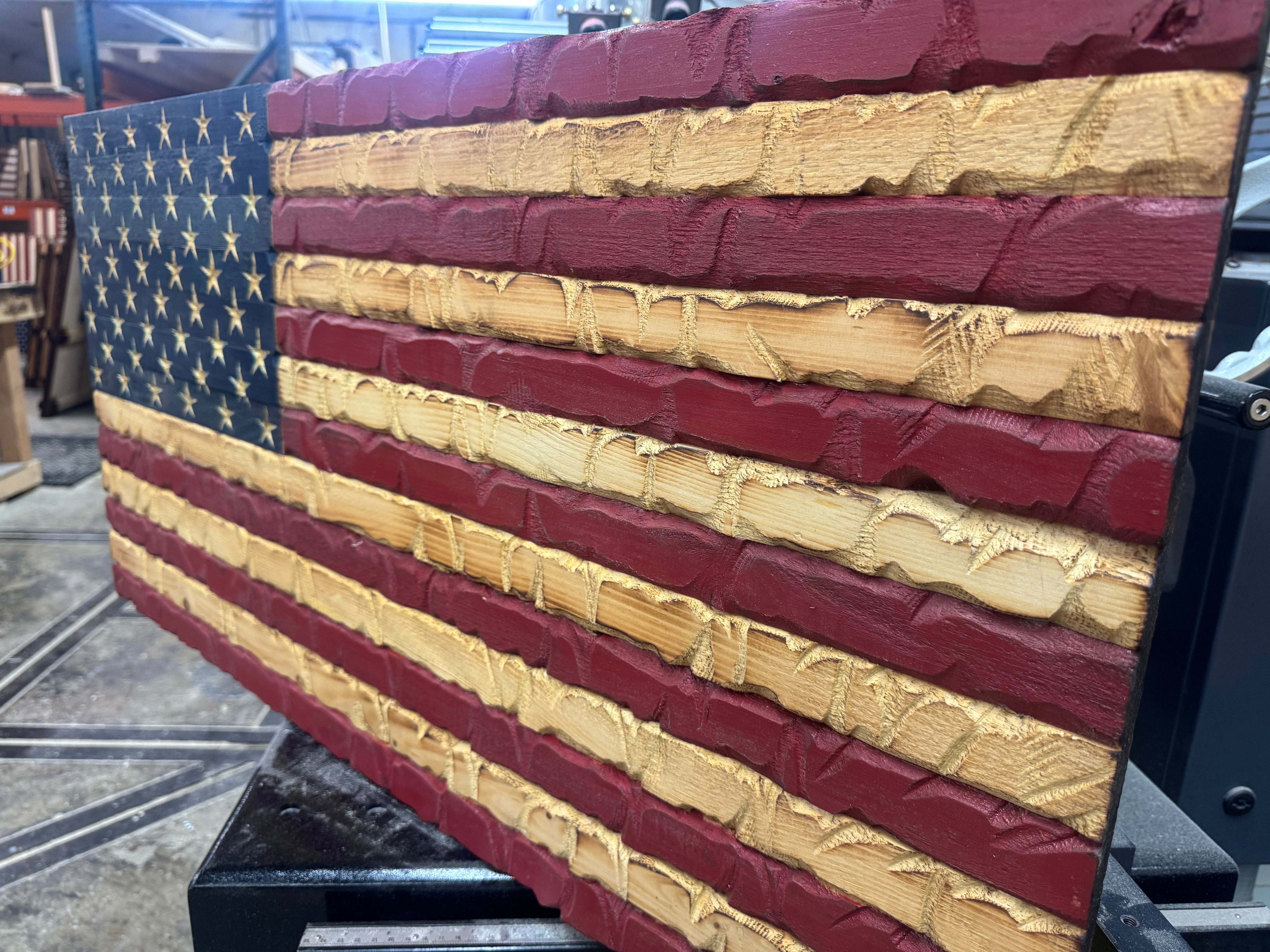 Medium 38x19 Rustic Glory //  Imperfections and or Damage See image for details / read description EXPEDITE 7777
