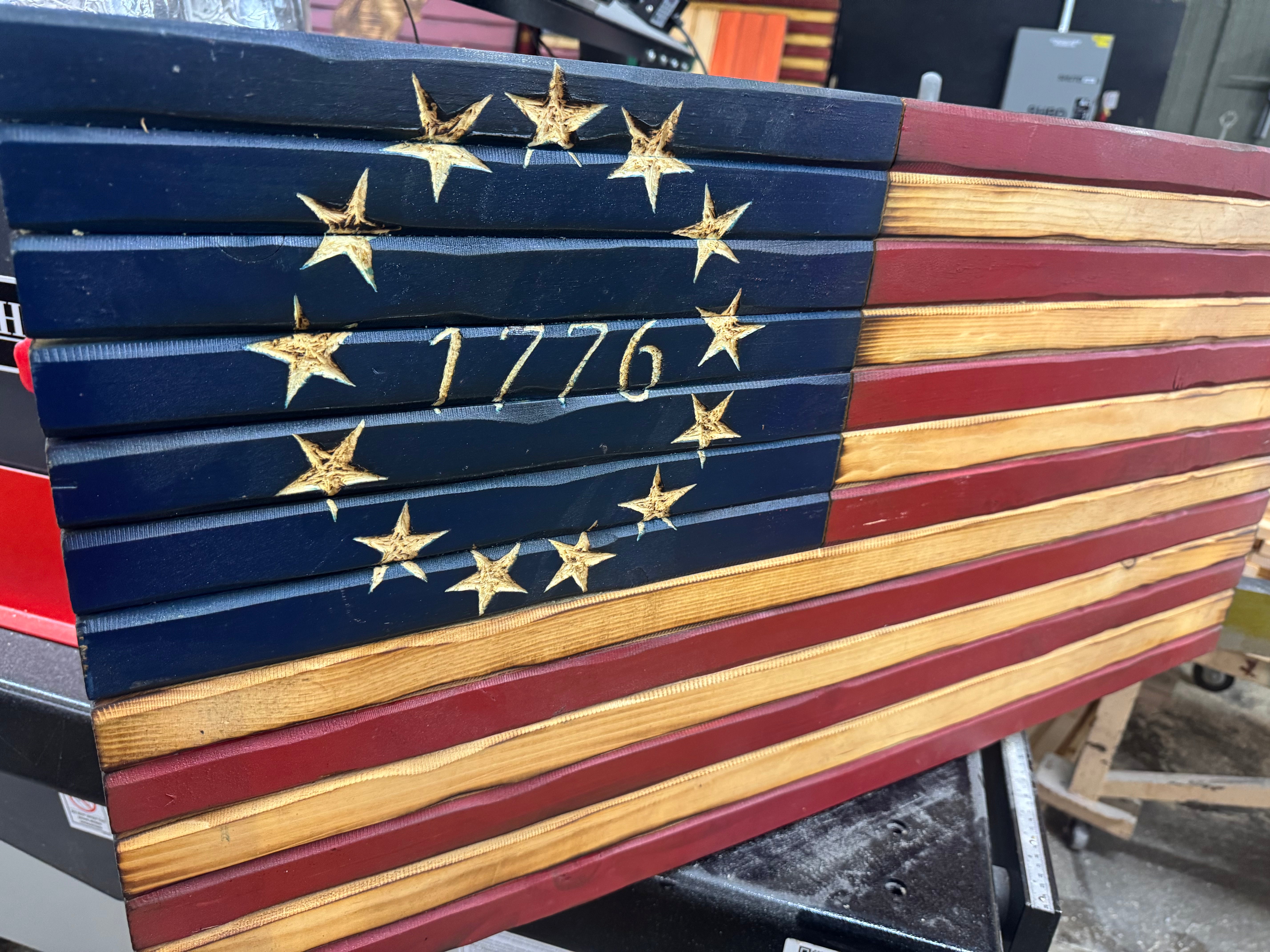 Medium 38x19 1776  //  Imperfections and or Damage See image for details / read description EXPEDITE 7780