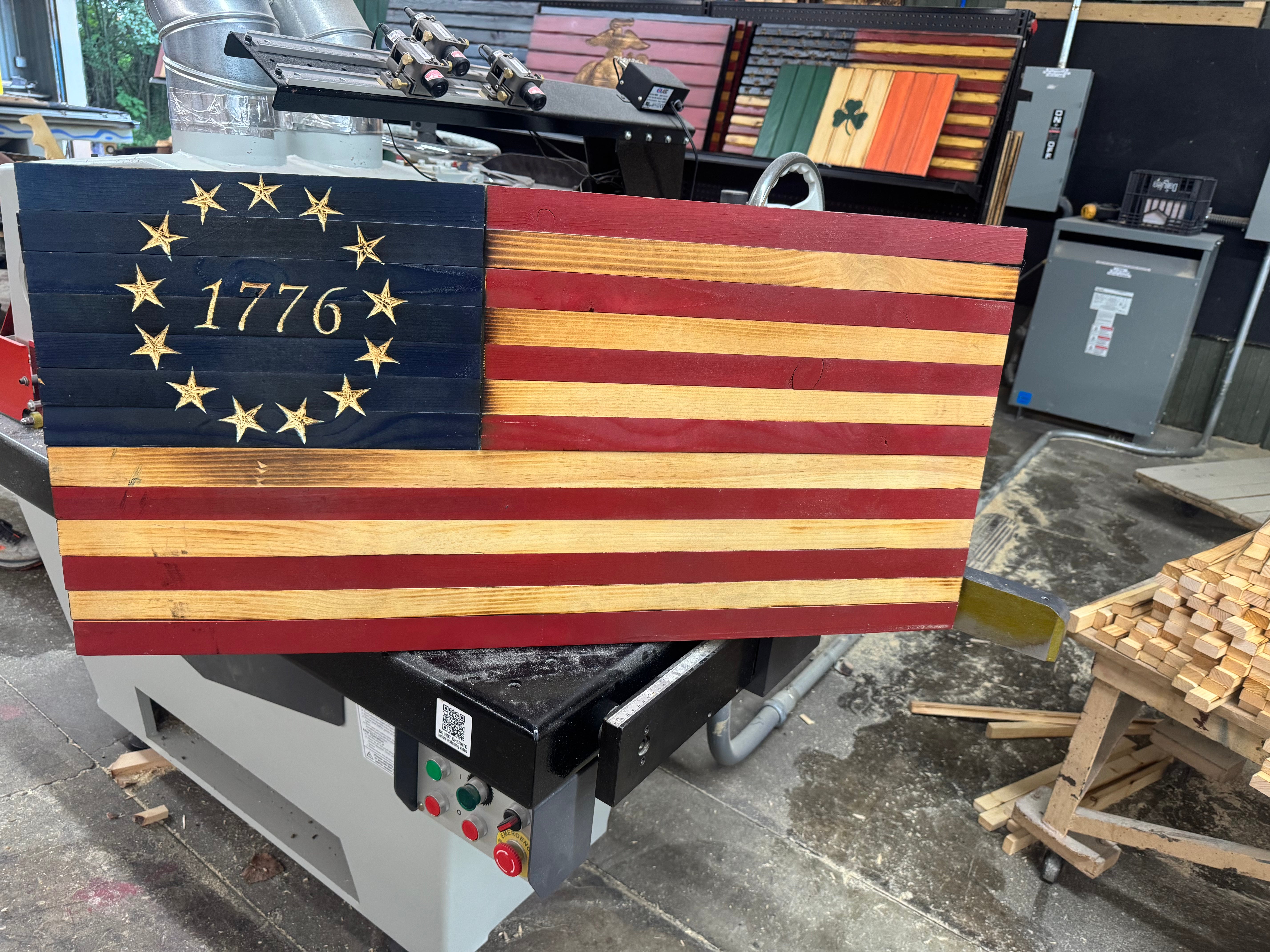 Medium 38x19 1776  //  Imperfections and or Damage See image for details / read description EXPEDITE 7781