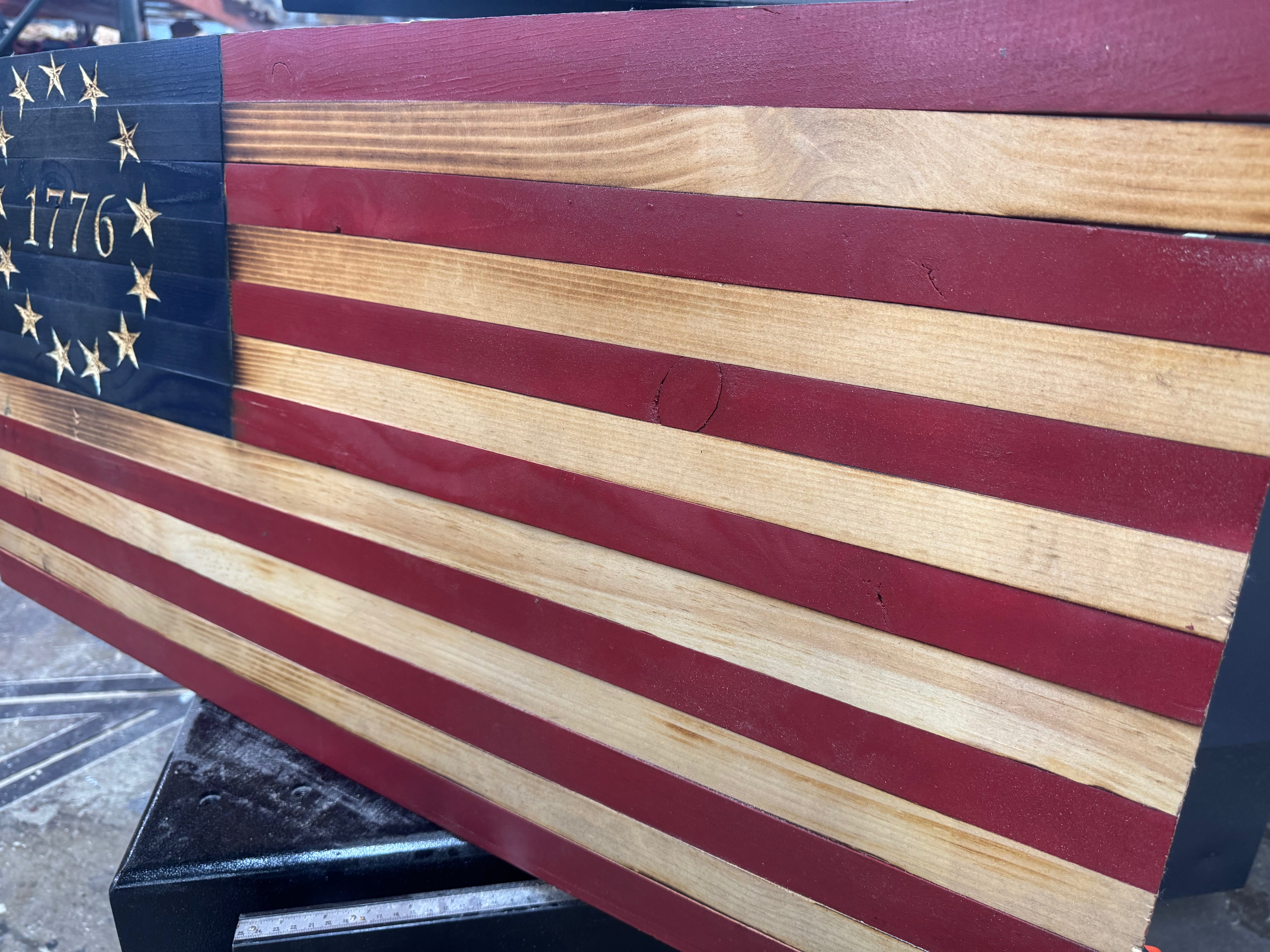 Medium 38x19 1776  //  Imperfections and or Damage See image for details / read description EXPEDITE 7781