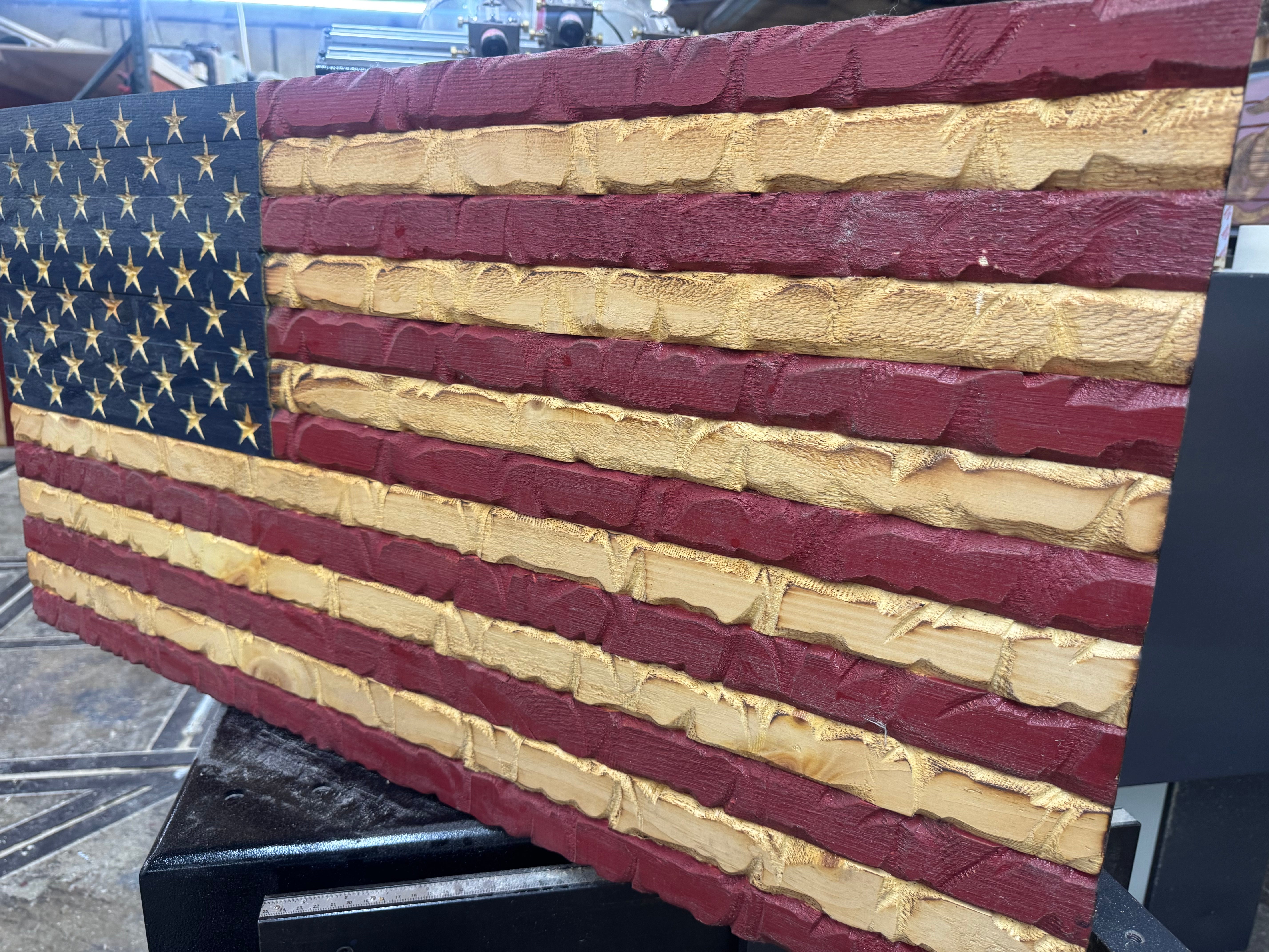 Medium 38x19 Rustic Glory  //  Imperfections and or Damage See image for details / read description EXPEDITE 7785