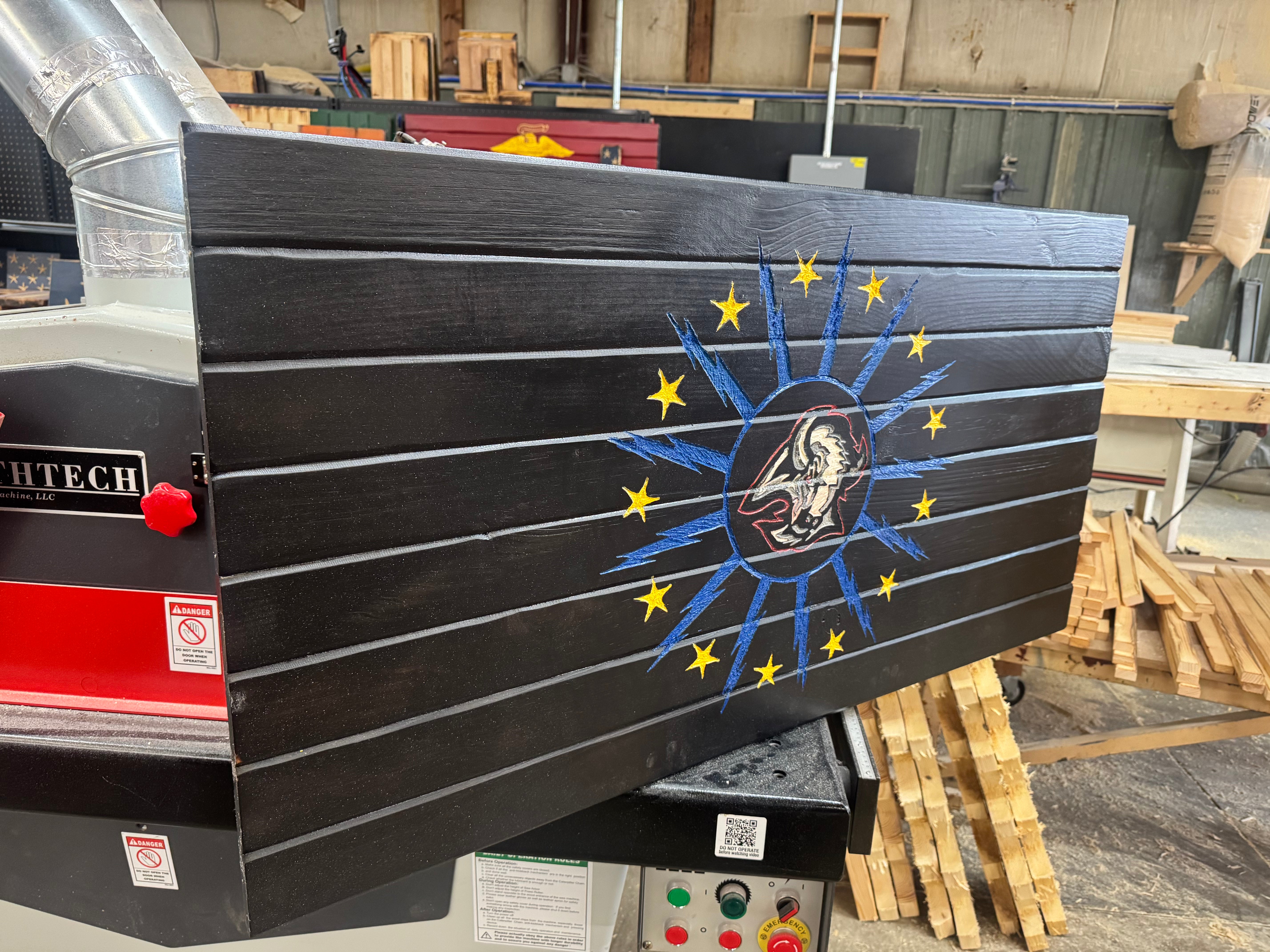Large 46x24 Sabres V2 //  Imperfections and or Damage See image for details / read description EXPEDITE 7831