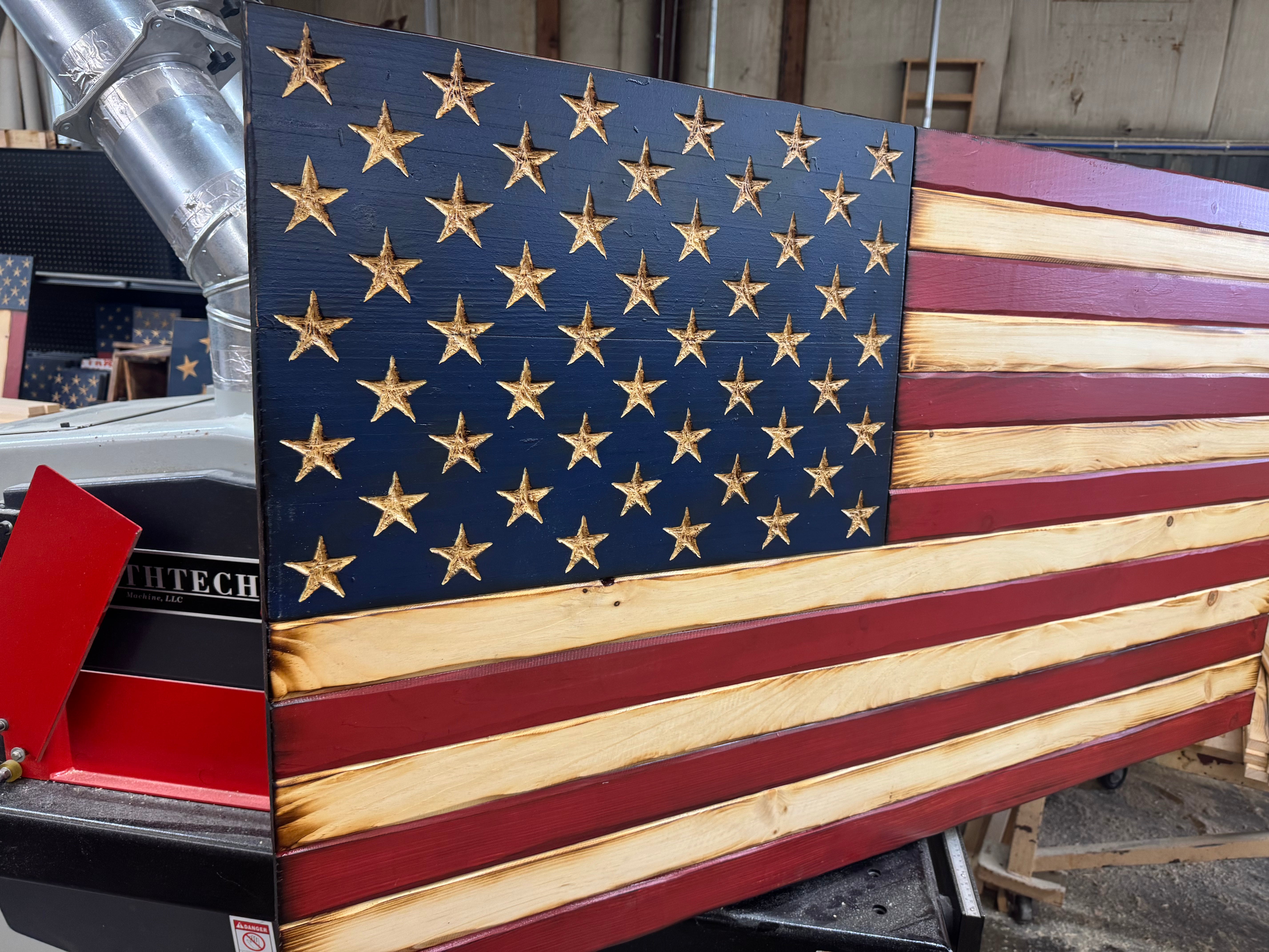 Colossal 56x32 Old Glory  //  Read description EXPEDITE 7836