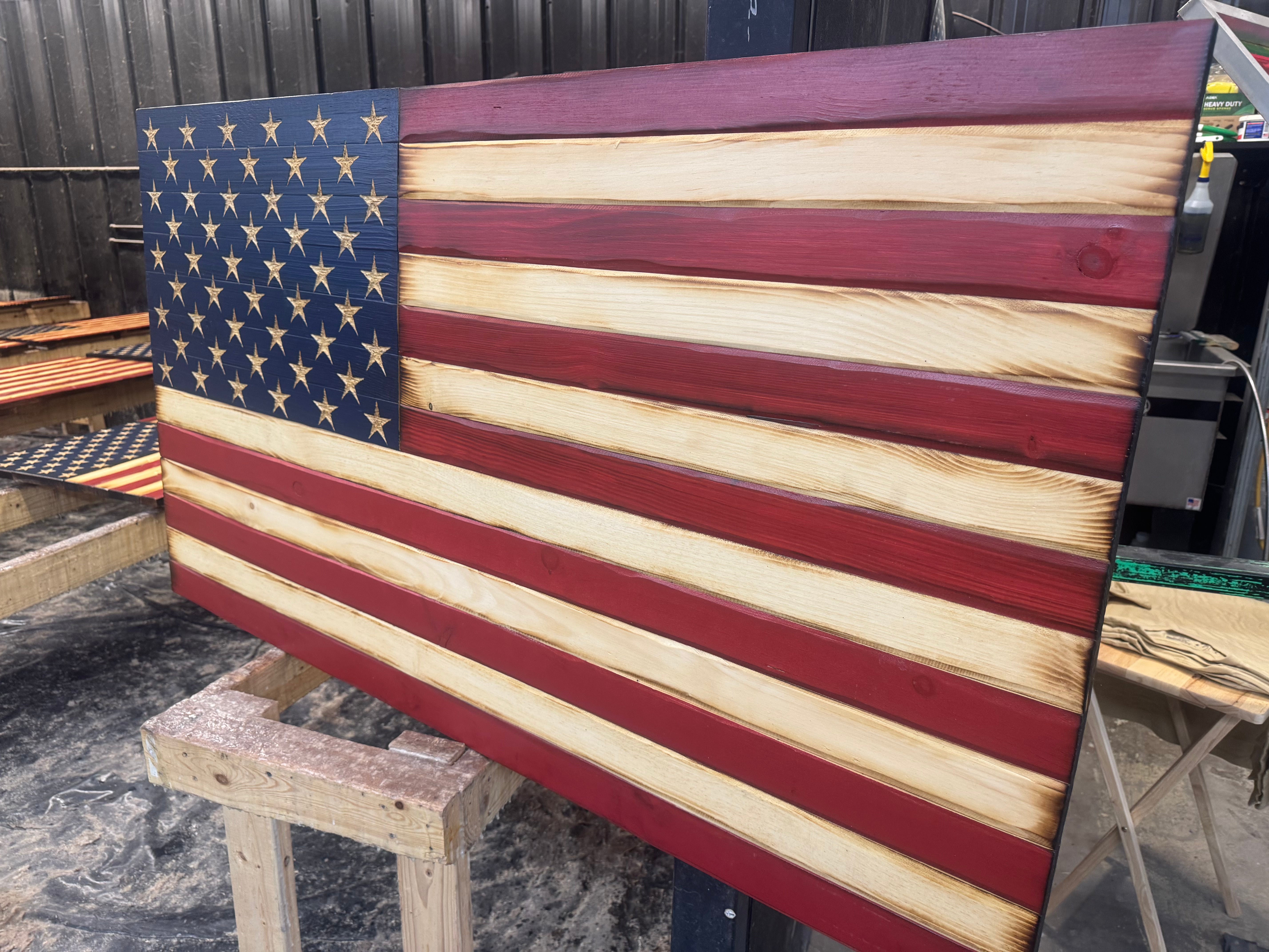 Colossal 56x32 Old Glory  //  Read description EXPEDITE 7856