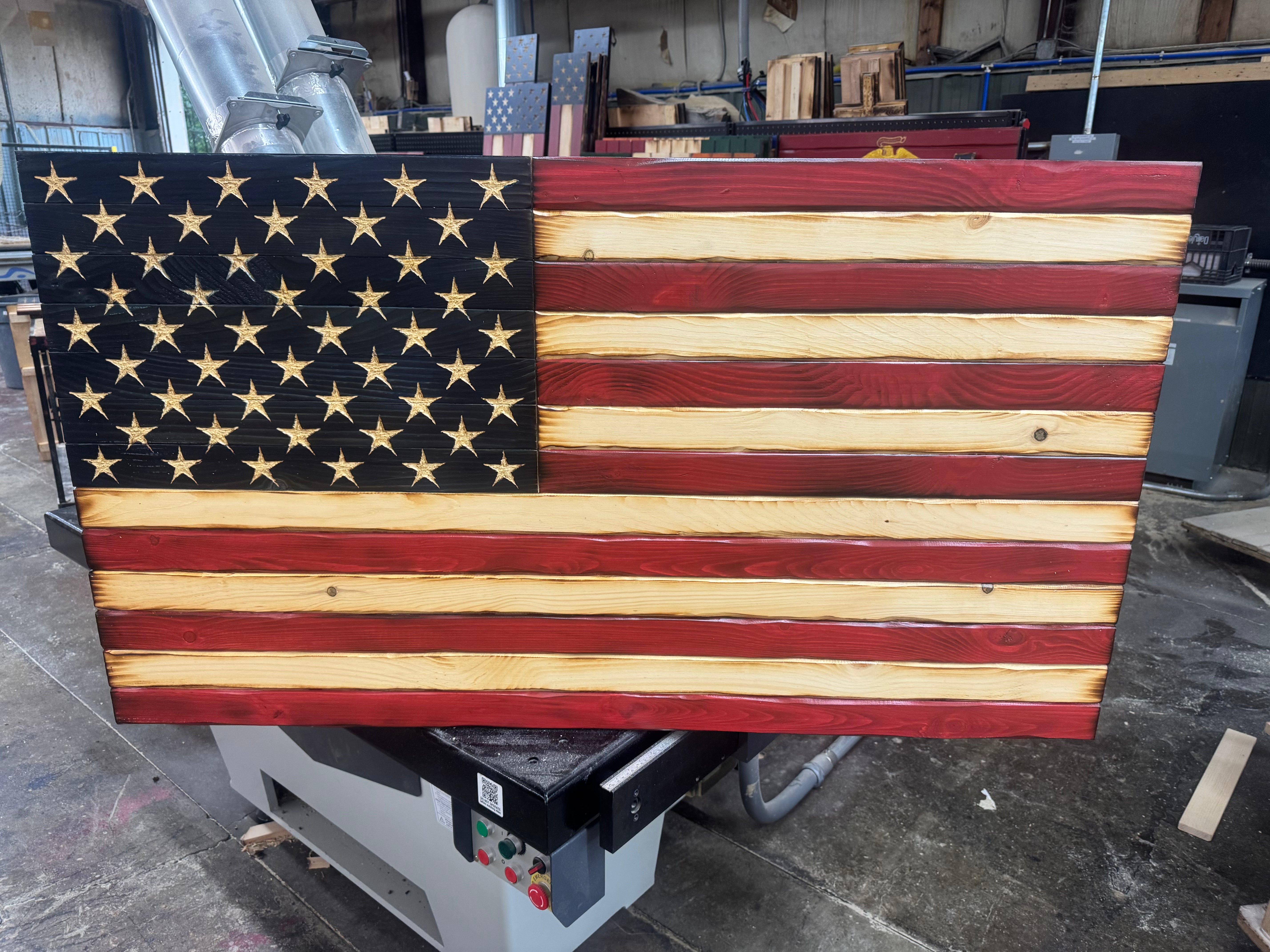 Colossal 56x32 Old Glory  //  Read description EXPEDITE 7859