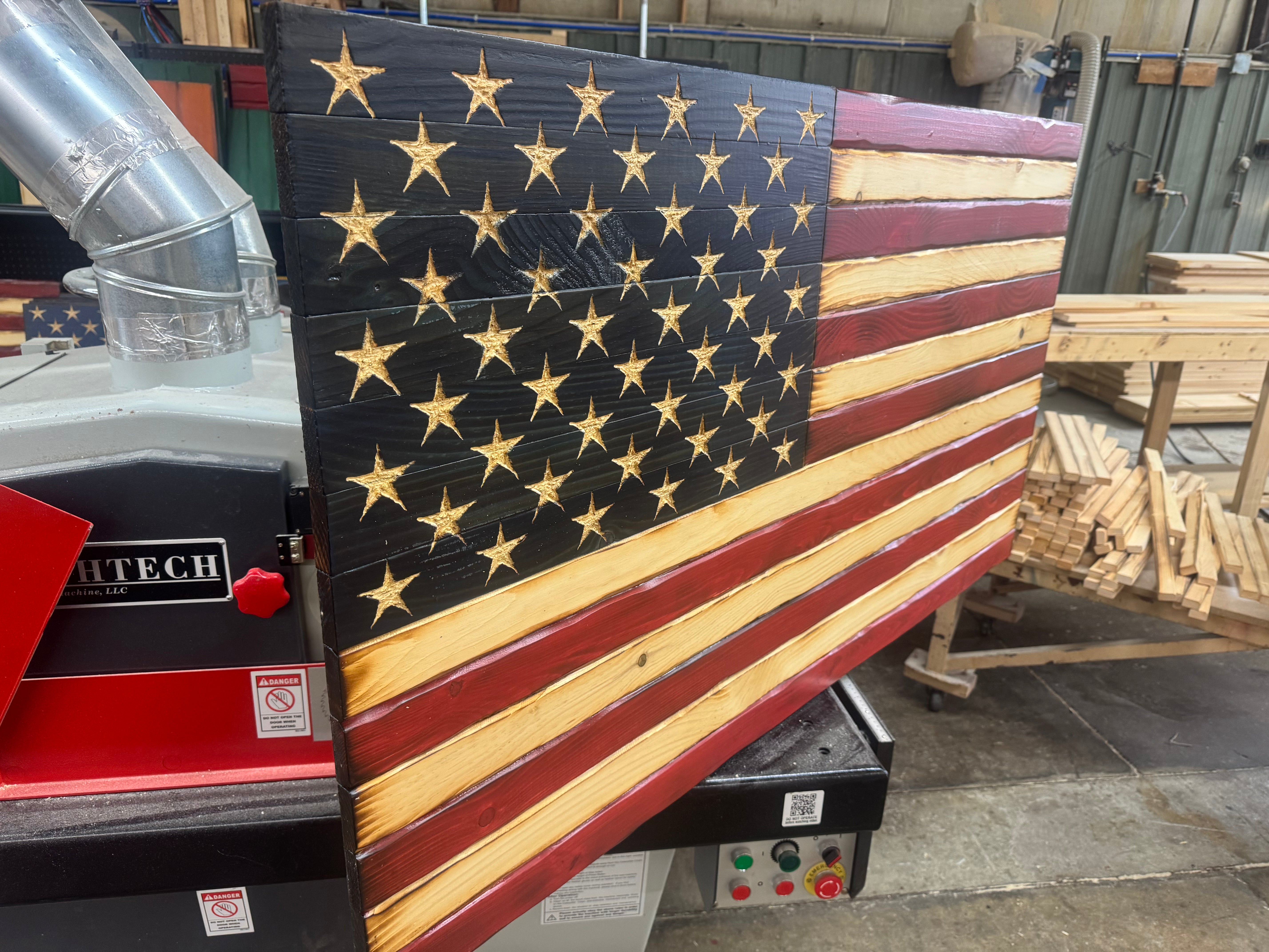 Colossal 56x32 Old Glory  //  Read description EXPEDITE 7859