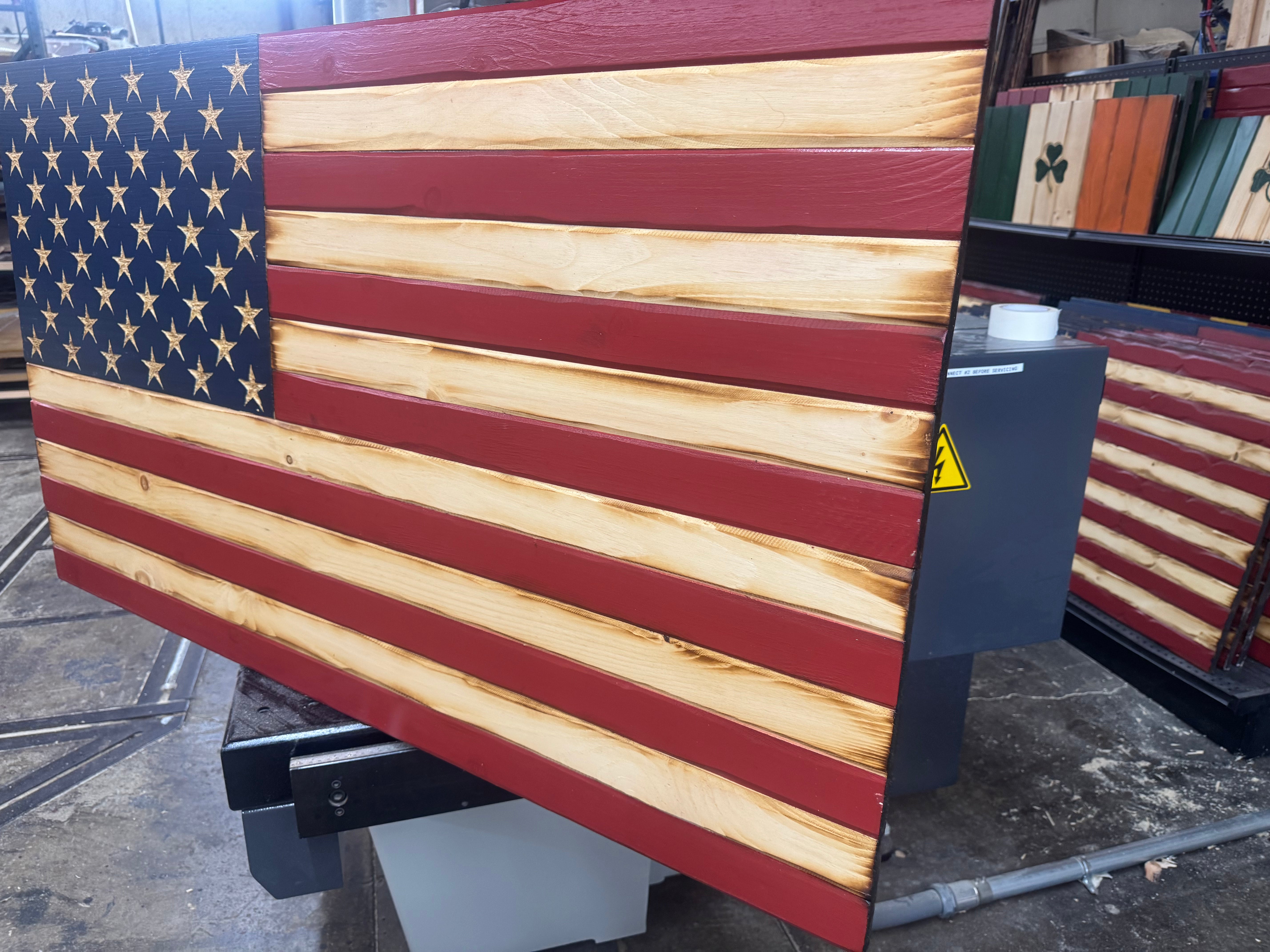 Colossal 56x32 Old Glory  //  Read description EXPEDITE 7861