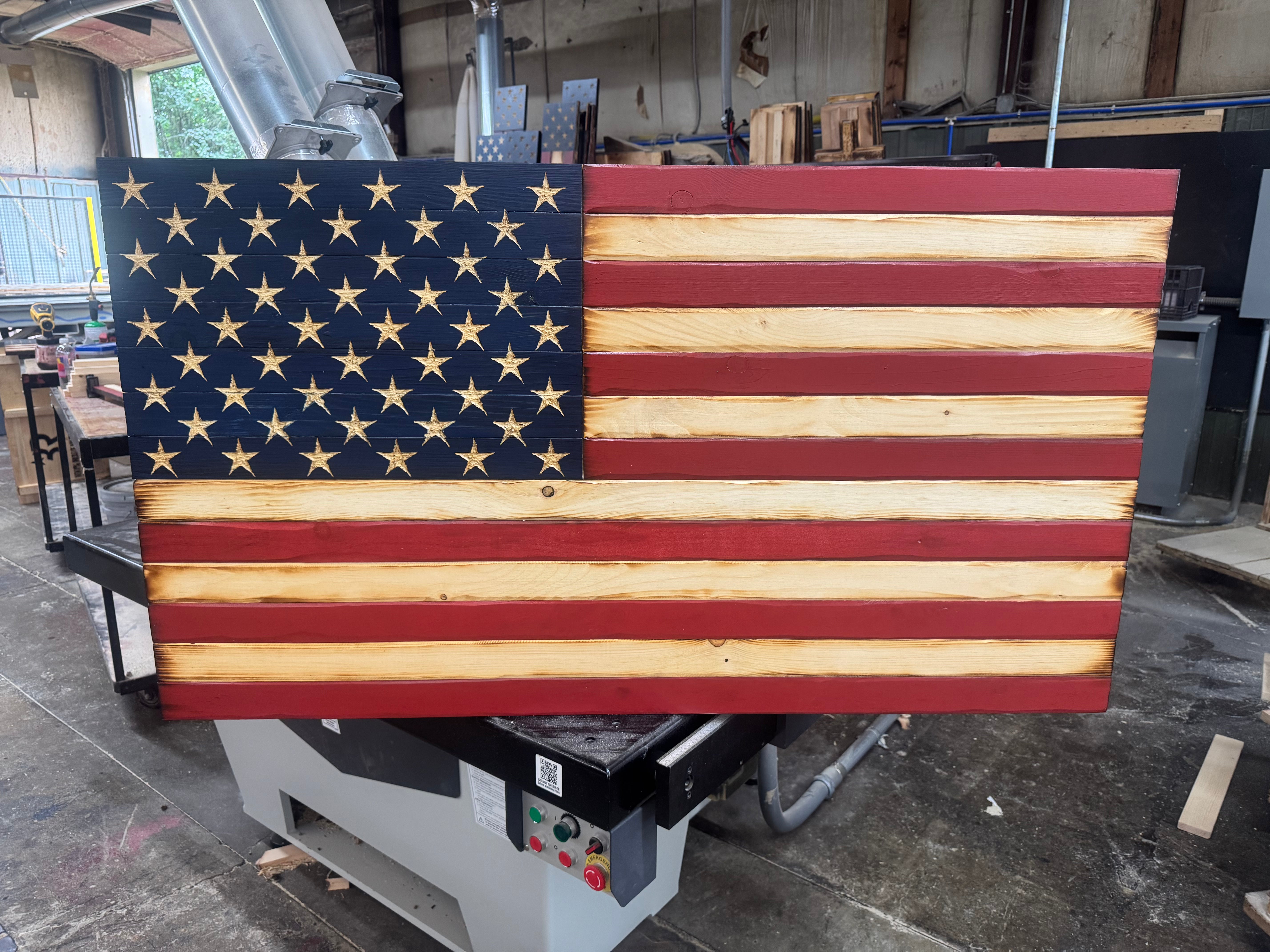 Colossal 56x32 Old Glory  //  Read description EXPEDITE 7862