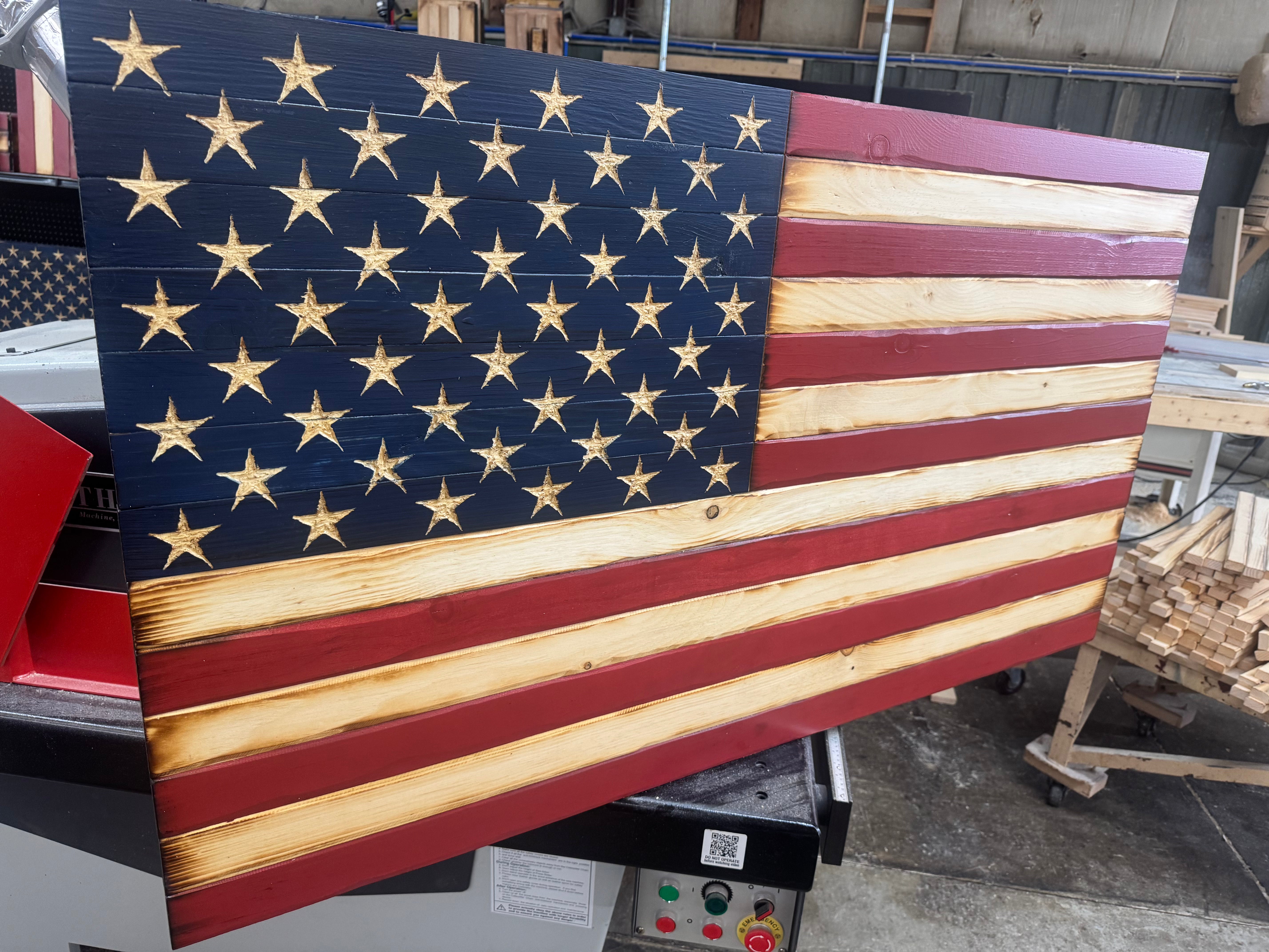 Colossal 56x32 Old Glory  //  Read description EXPEDITE 7862