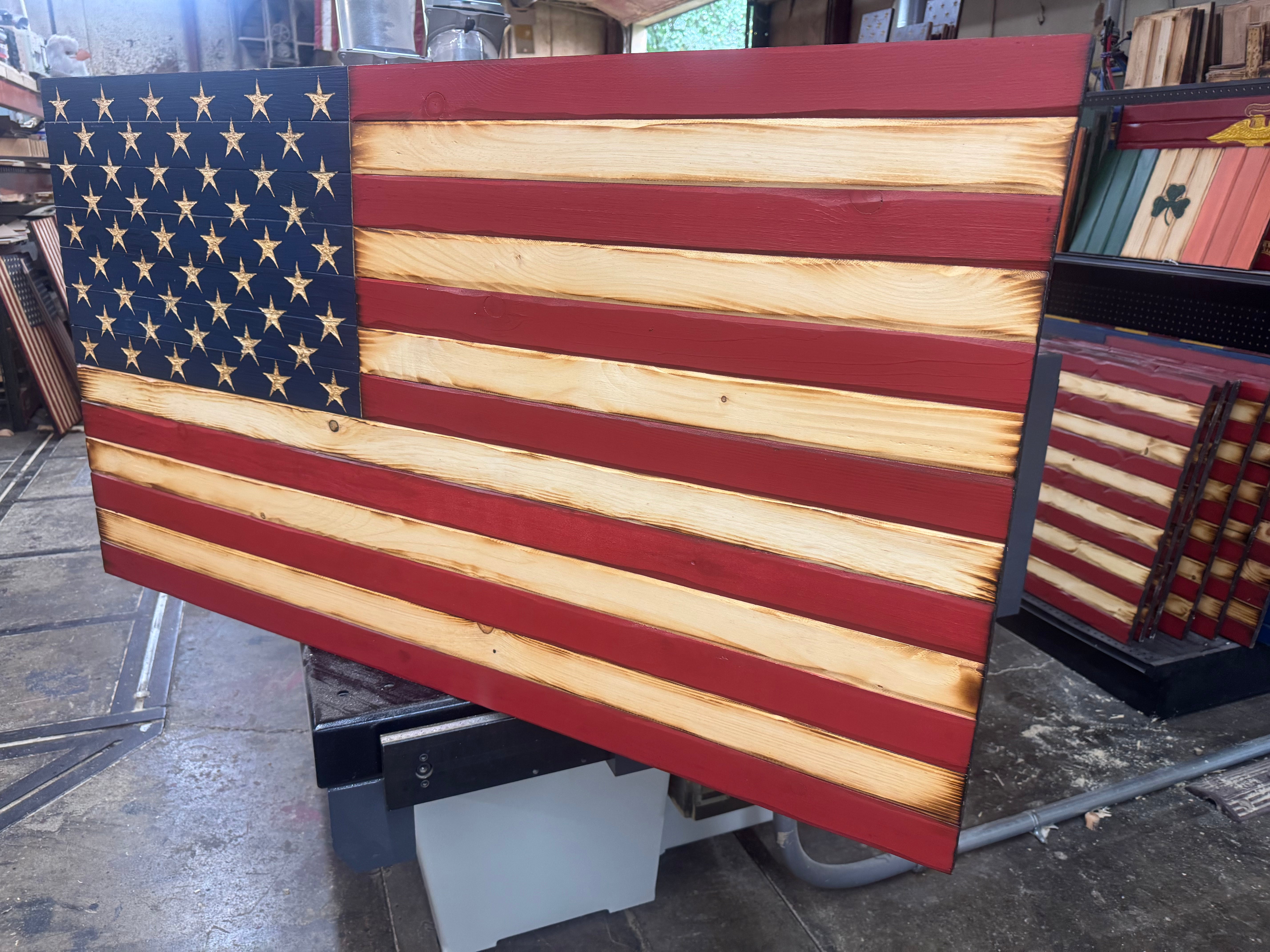 Colossal 56x32 Old Glory  //  Read description EXPEDITE 7862