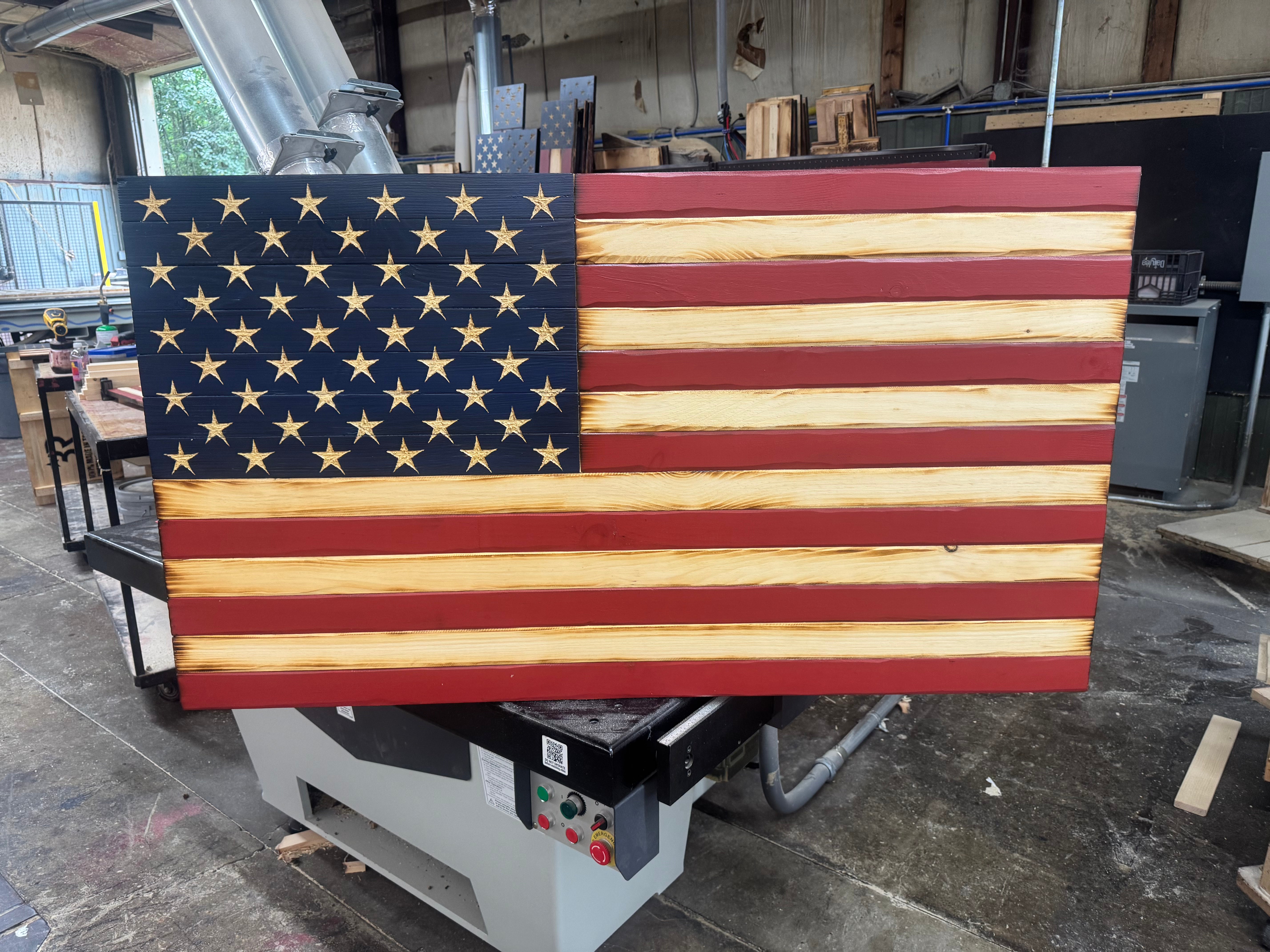 Colossal 56x32 Old Glory  //  Read description EXPEDITE 7863