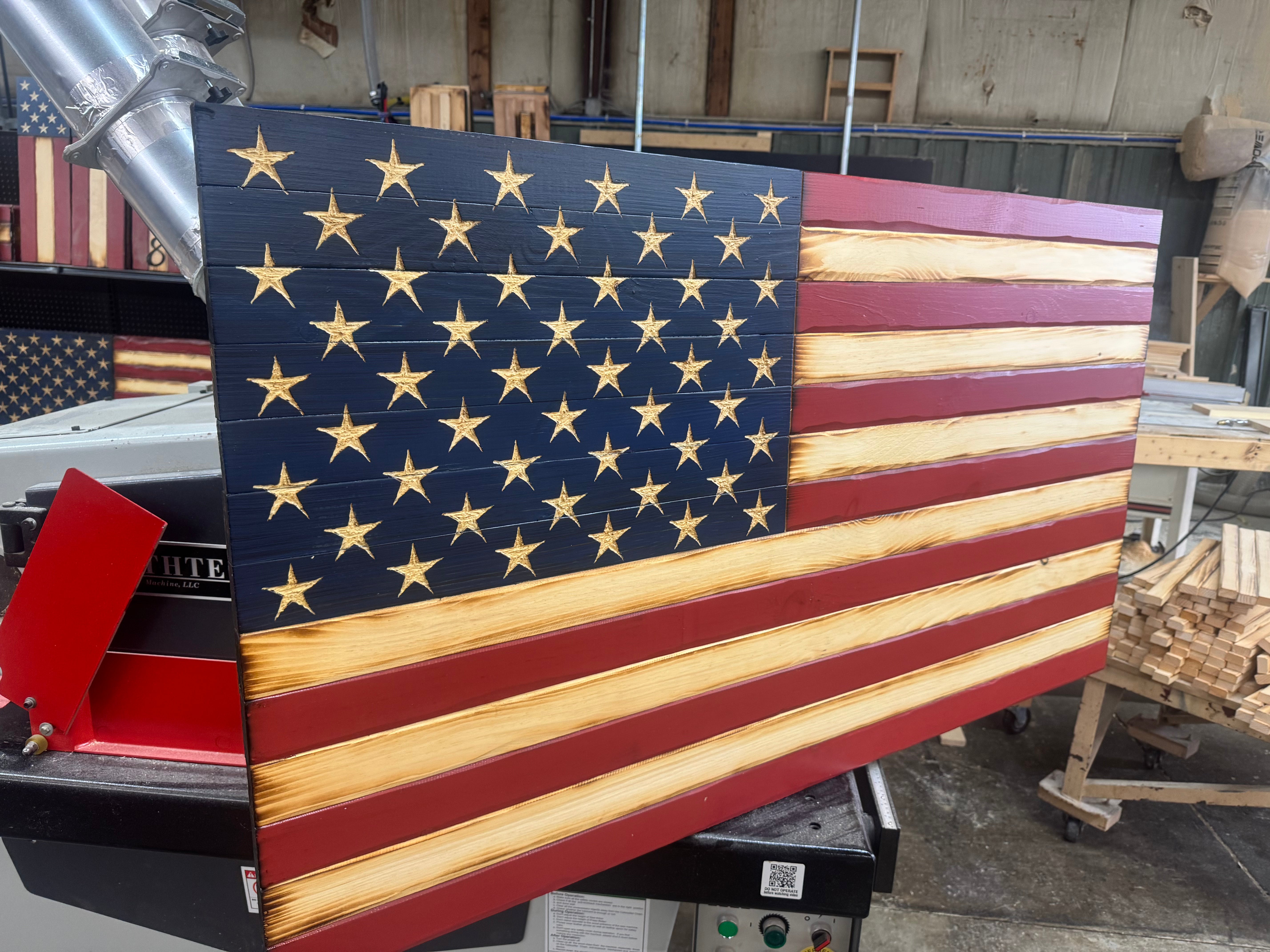 Colossal 56x32 Old Glory  //  Read description EXPEDITE 7863