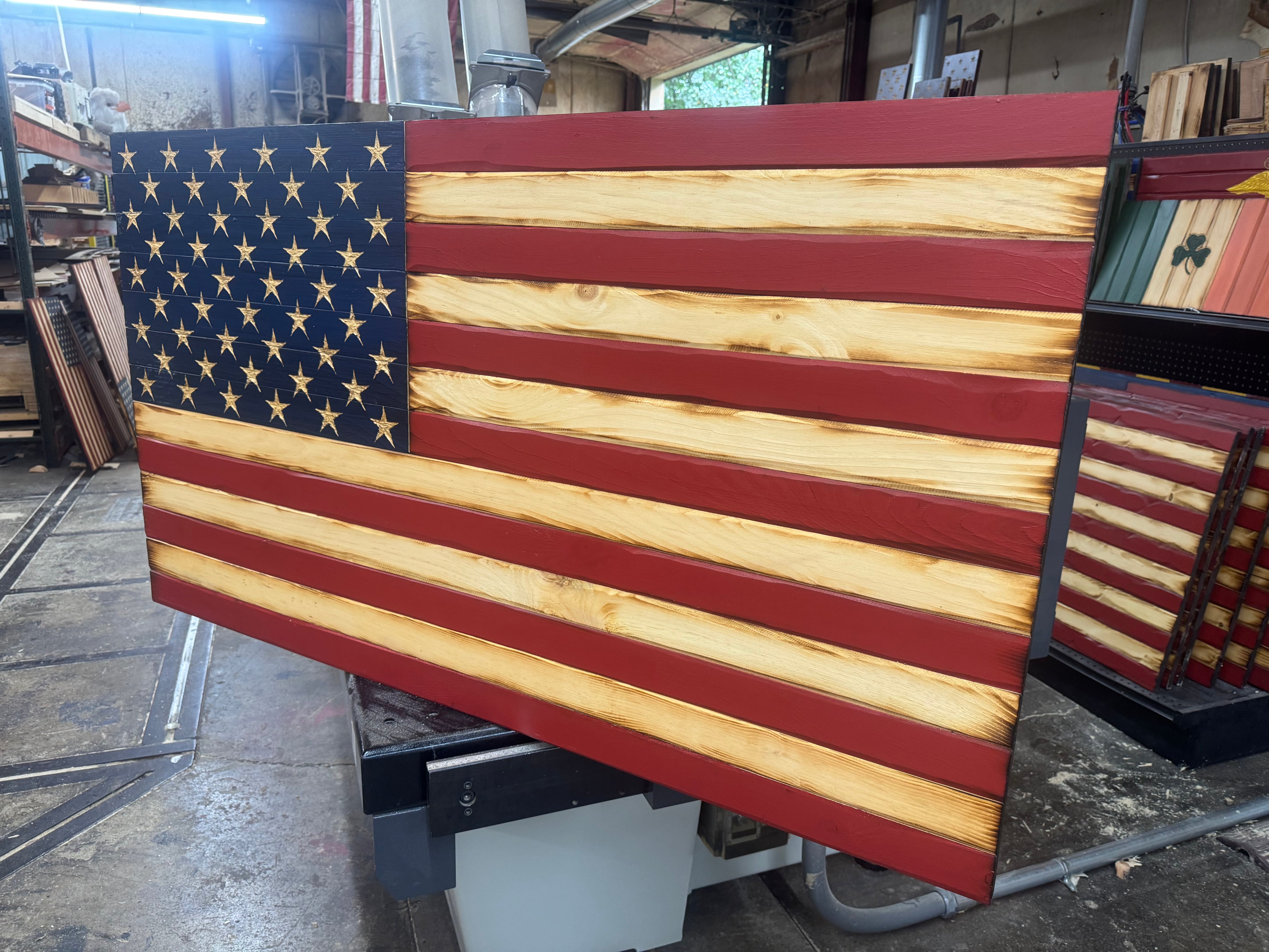 Colossal 56x32 Old Glory  //  Read description EXPEDITE 7864