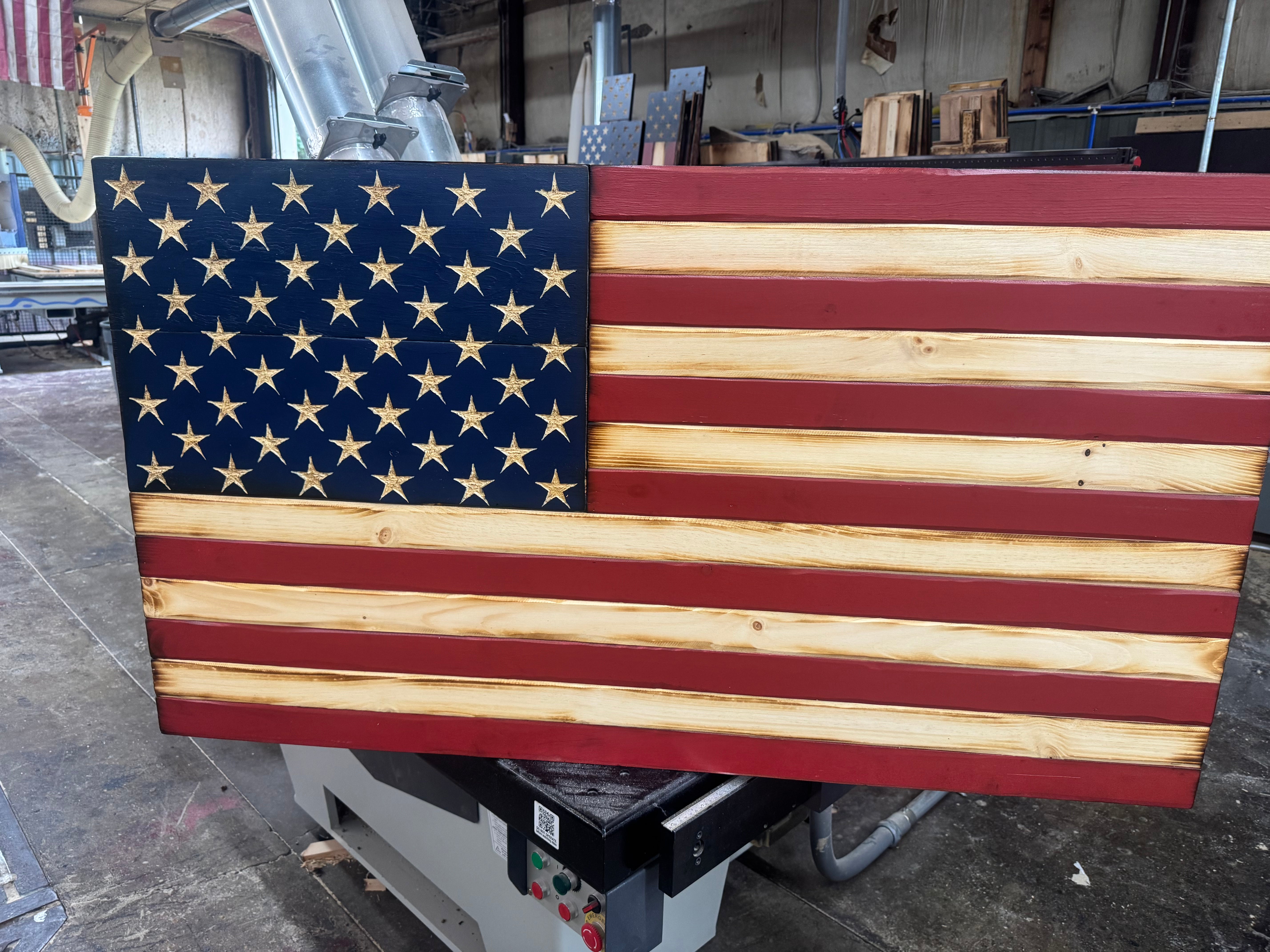 Colossal 56x32 Old Glory   //  Read description EXPEDITE 7868