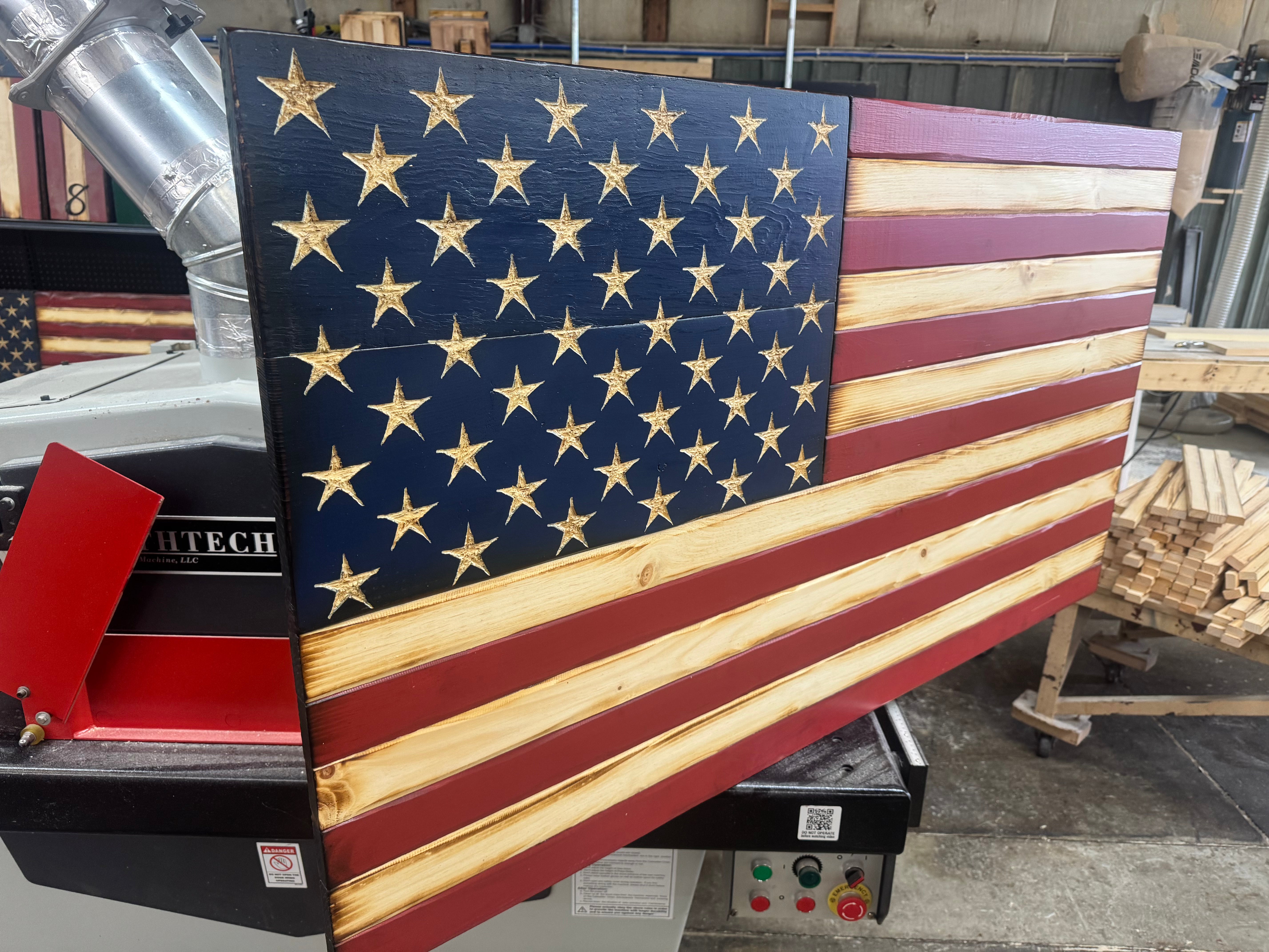 Colossal 56x32 Old Glory   //  Read description EXPEDITE 7868