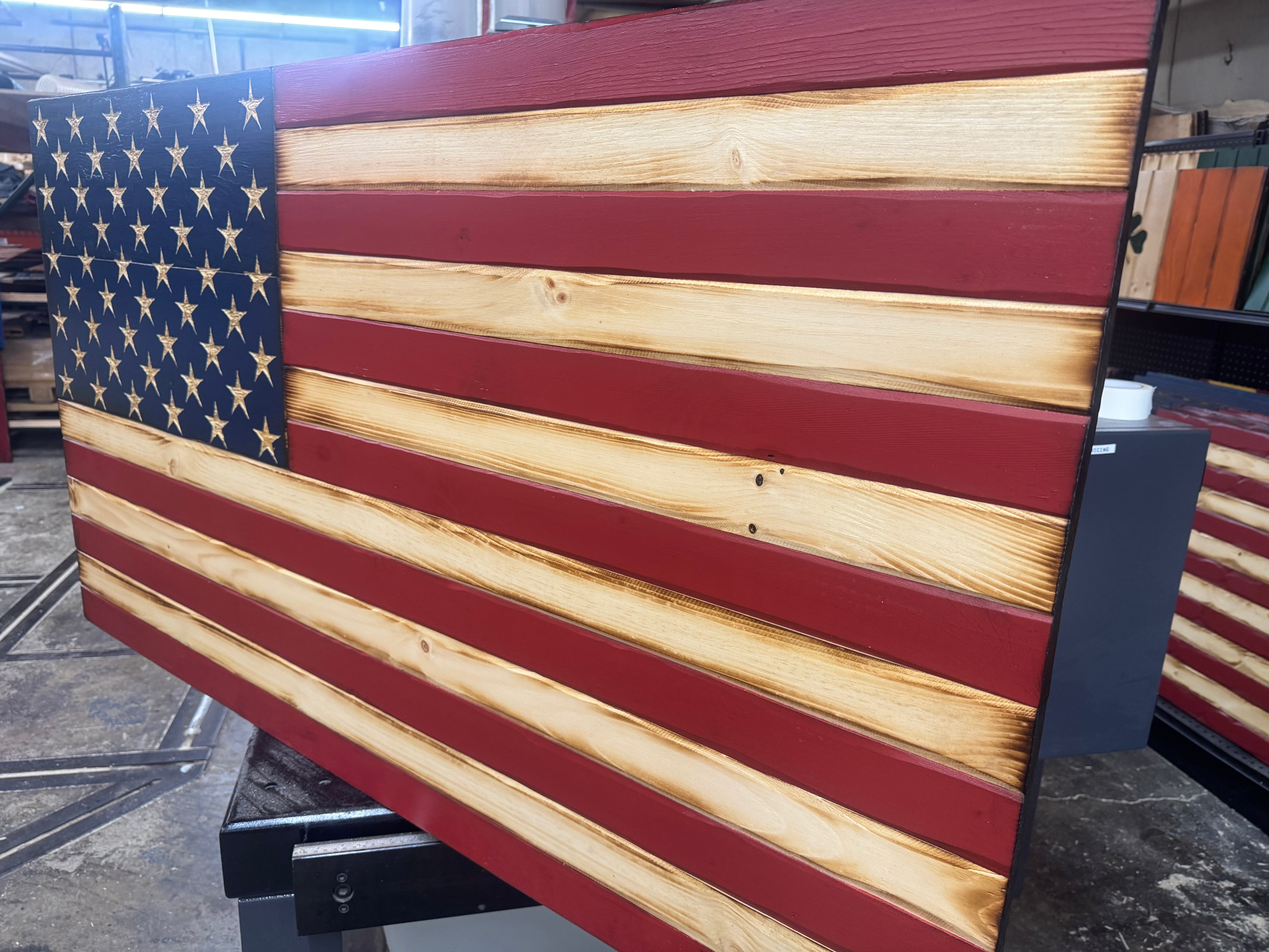 Colossal 56x32 Old Glory   //  Read description EXPEDITE 7868