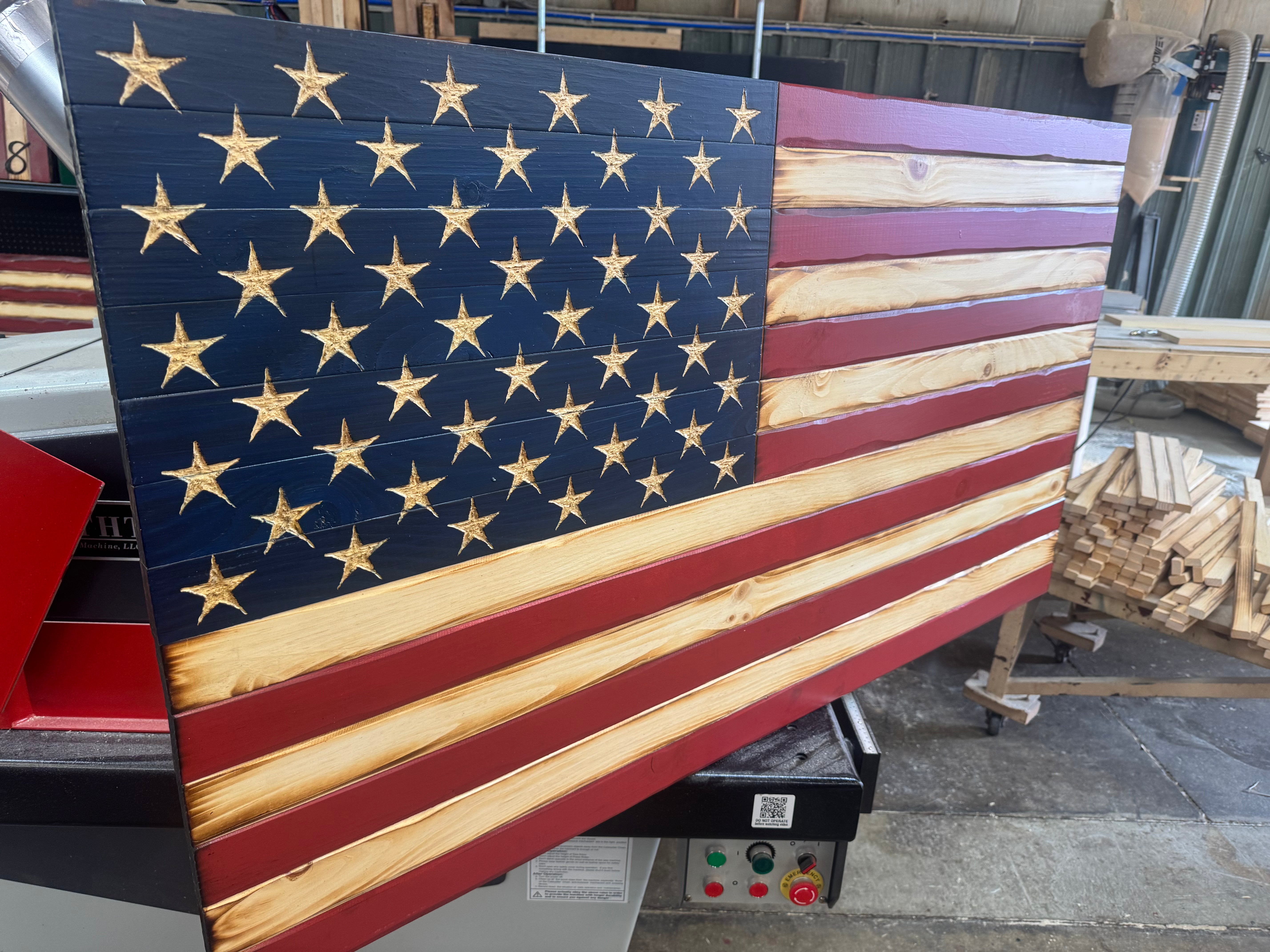 Colossal 56x32 Old Glory   //  Read description EXPEDITE 7869