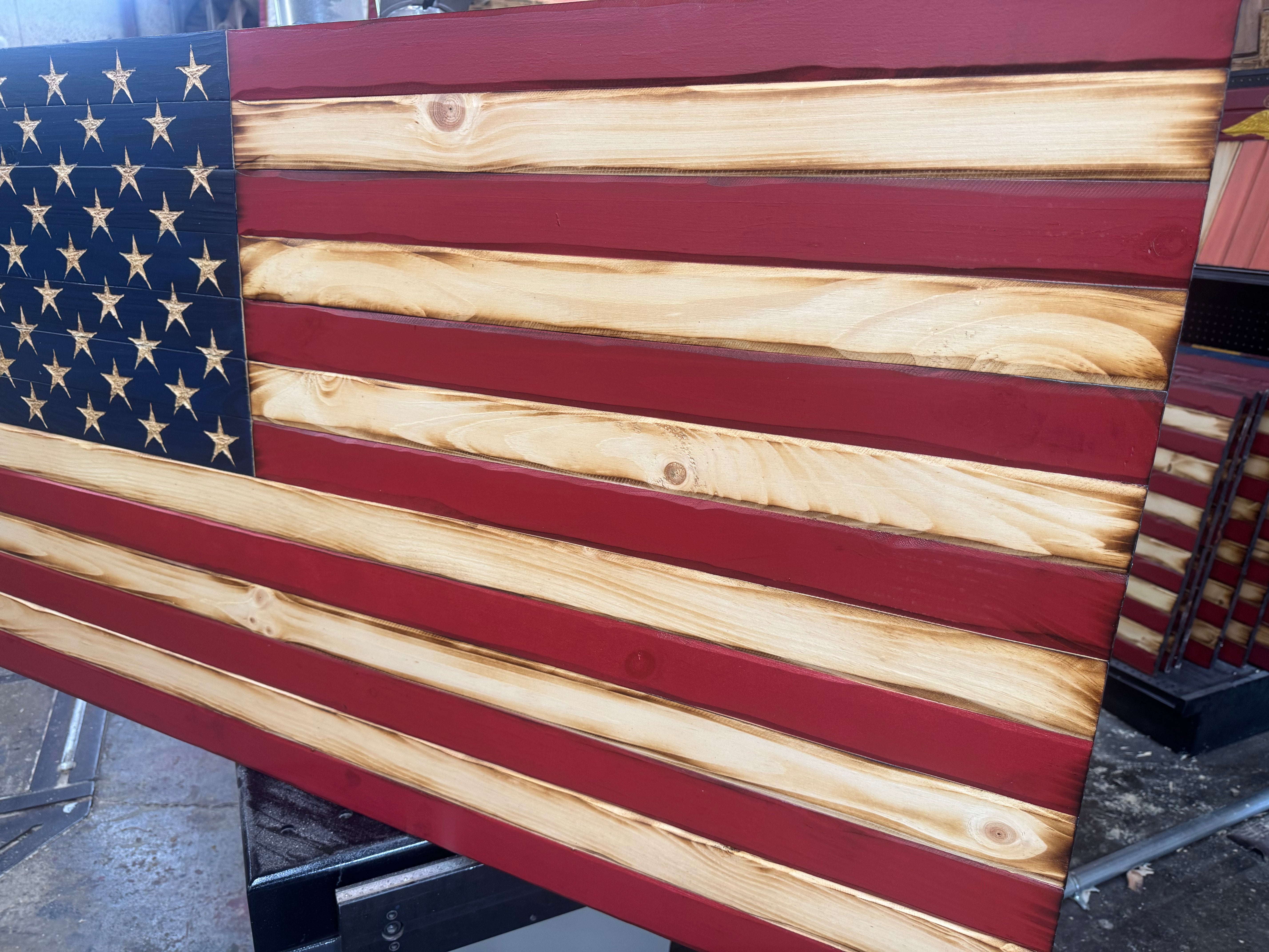 Colossal 56x32 Old Glory   //  Read description EXPEDITE 7869