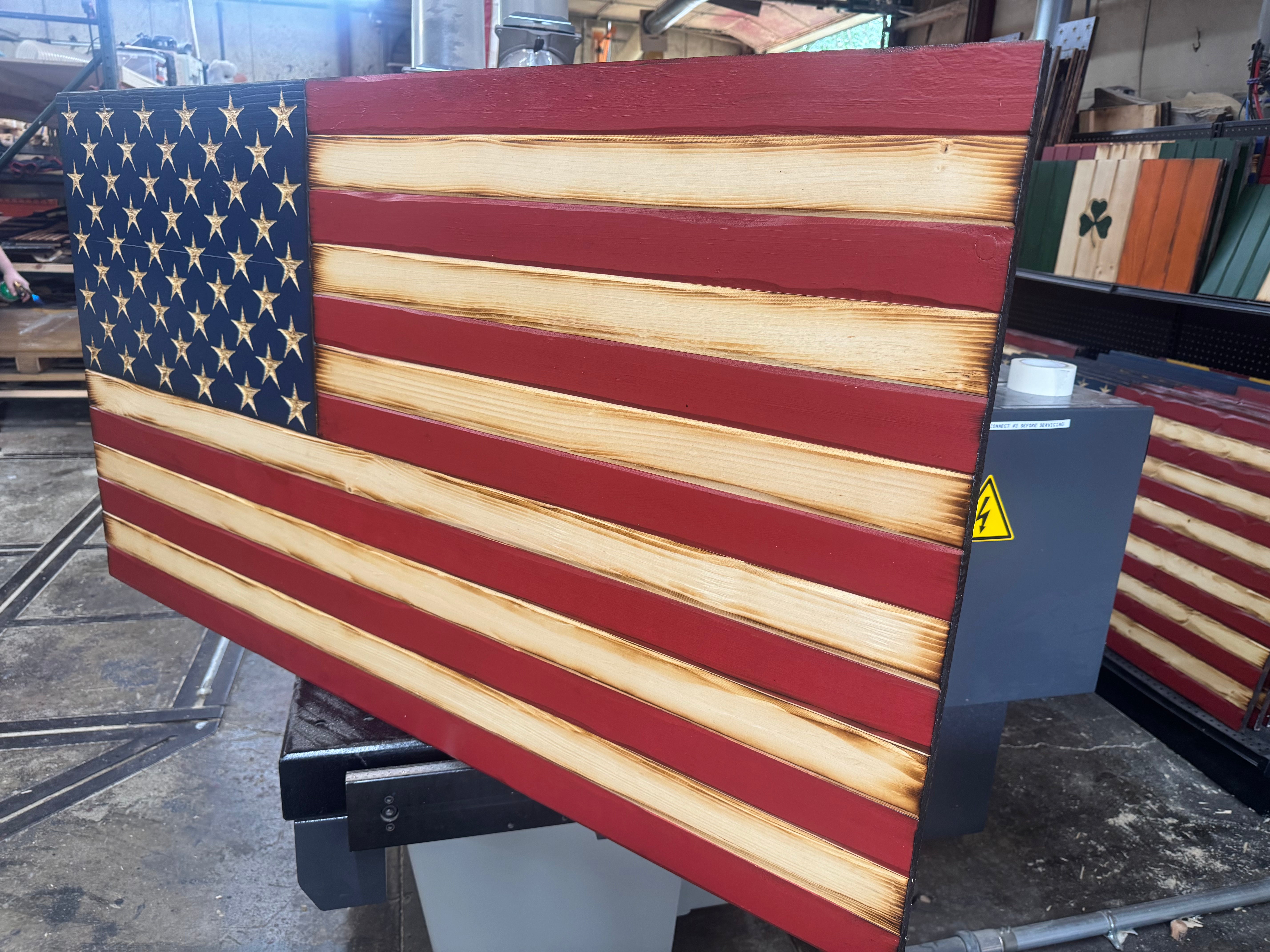 Colossal 56x32 Old Glory   //  Read description EXPEDITE 7870