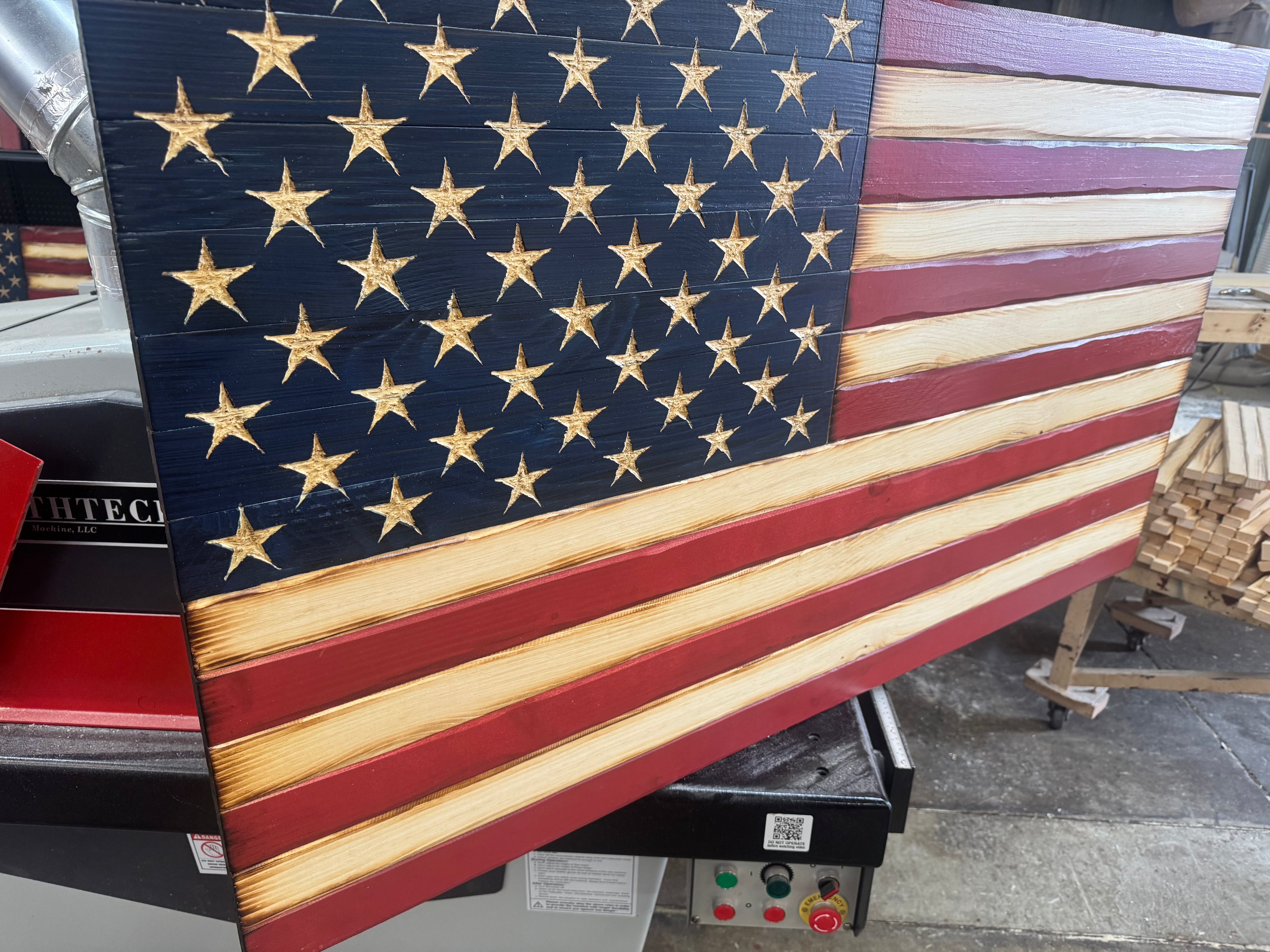 Colossal 56x32 Old Glory   //  Read description EXPEDITE 7871
