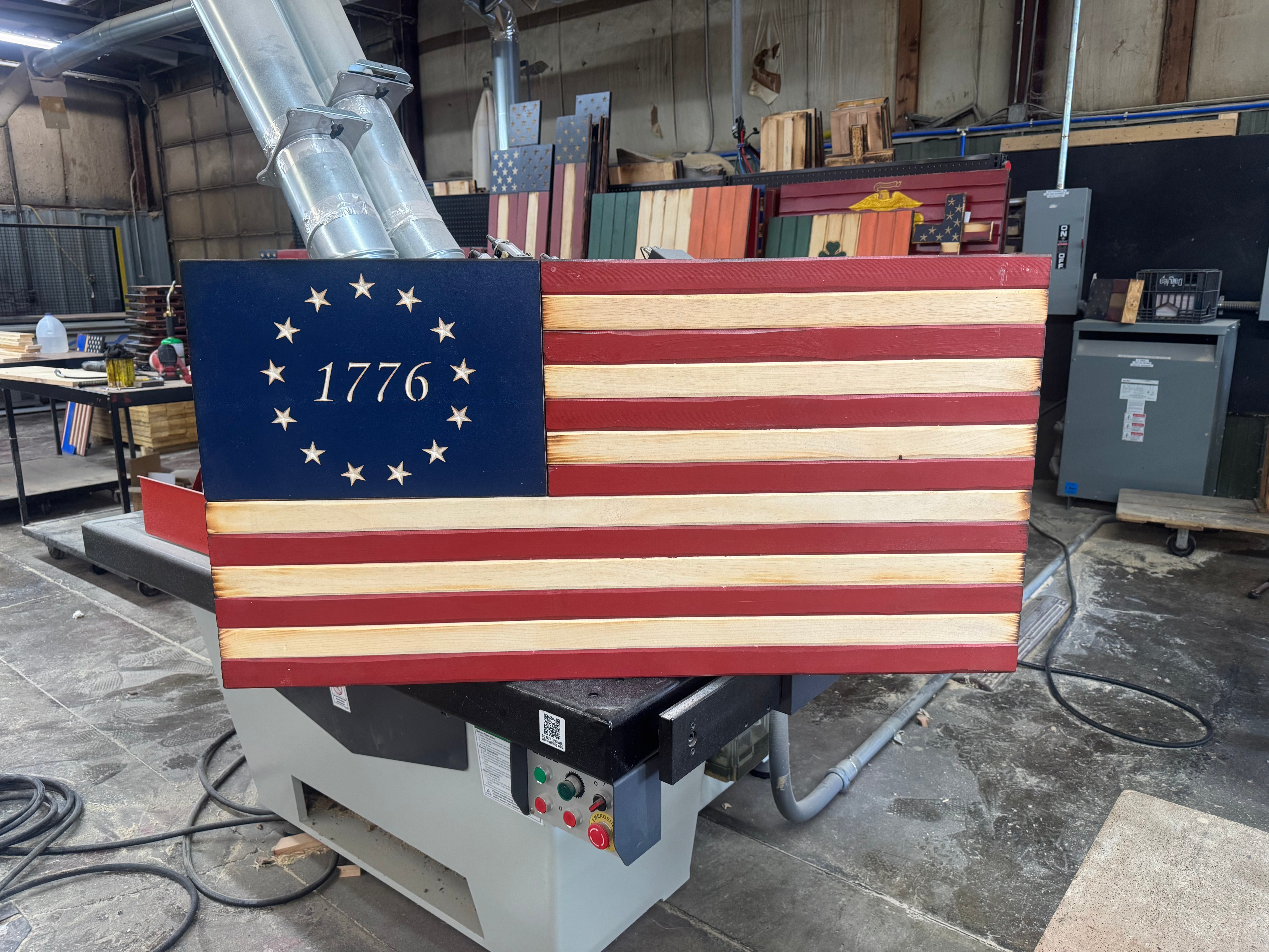 Large 46x24 1776 //  Imperfections and or Damage See image for details / read description EXPEDITE 7875