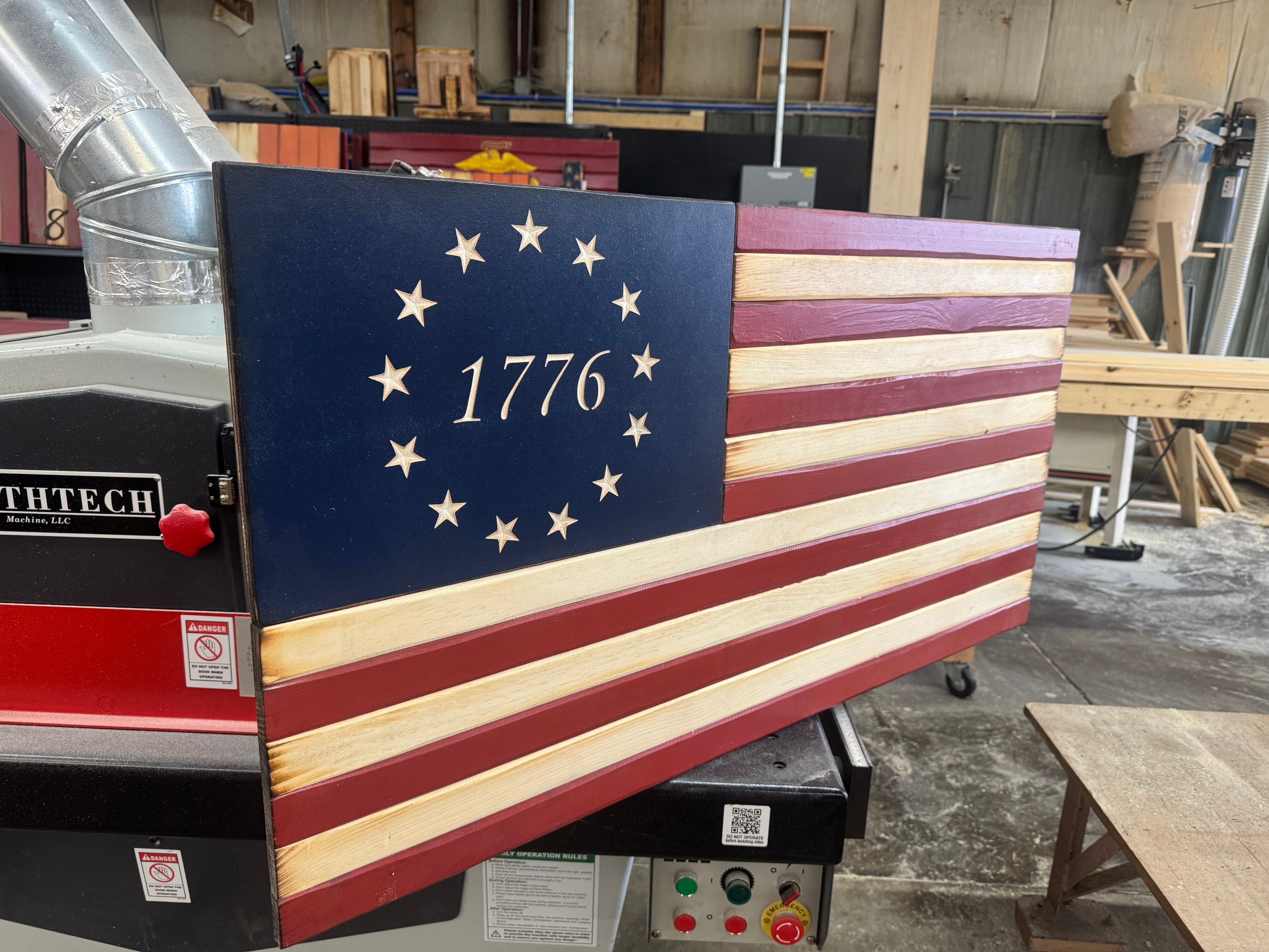 Large 46x24 1776 //  Imperfections and or Damage See image for details / read description EXPEDITE 7875
