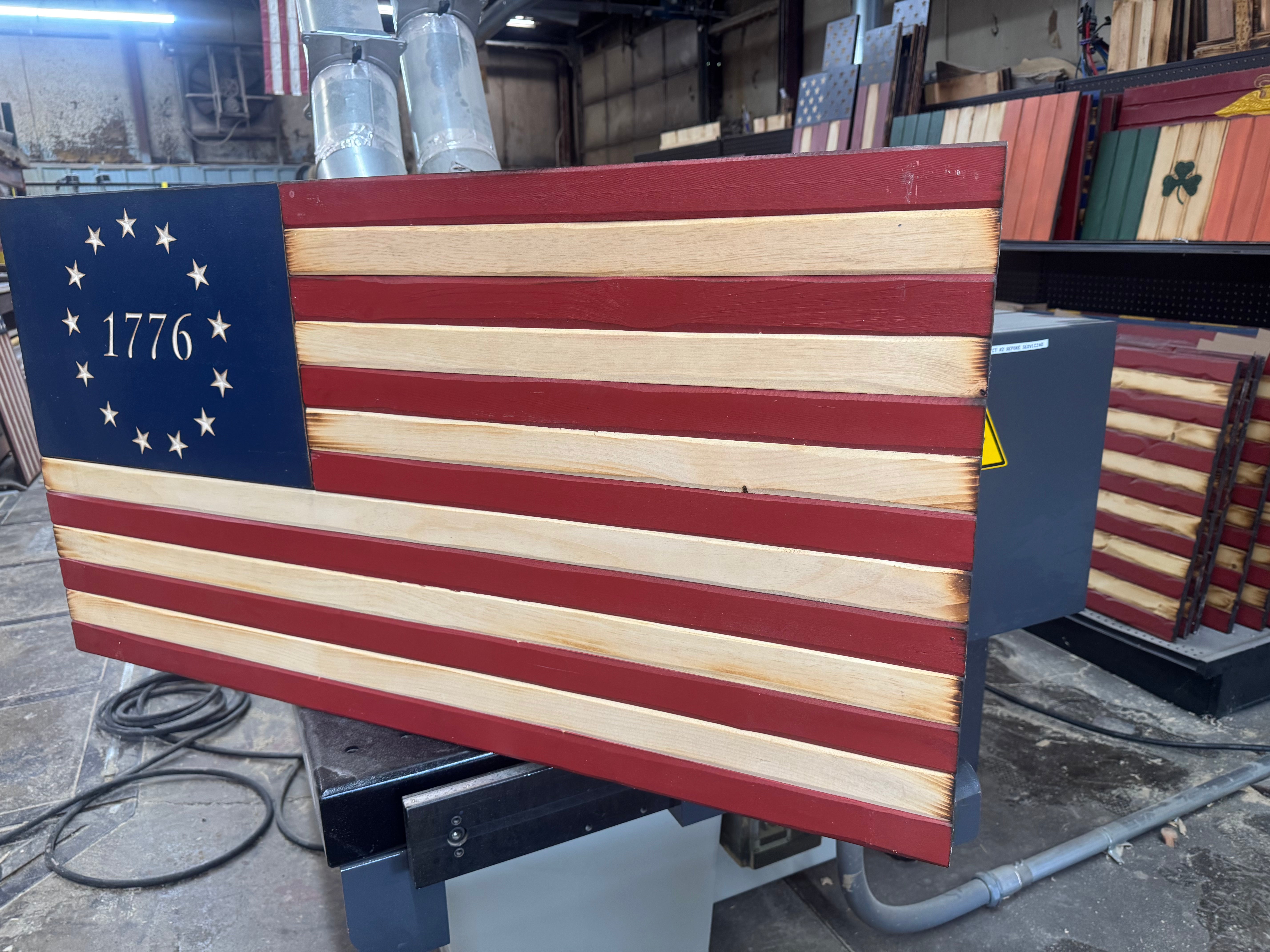 Large 46x24 1776 //  Imperfections and or Damage See image for details / read description EXPEDITE 7875