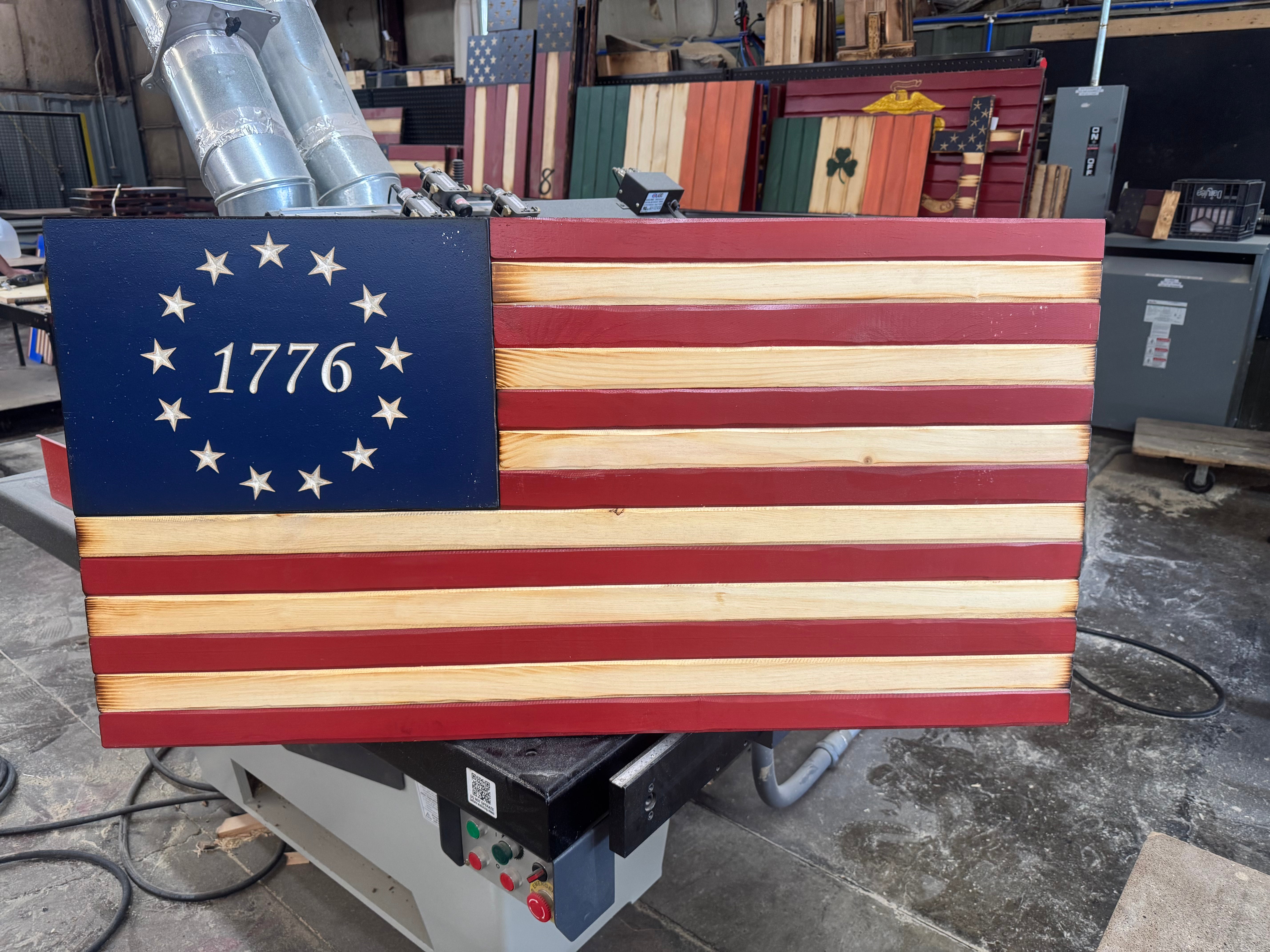 Large 46x24 1776 //  Imperfections and or Damage See image for details / read description EXPEDITE 7877