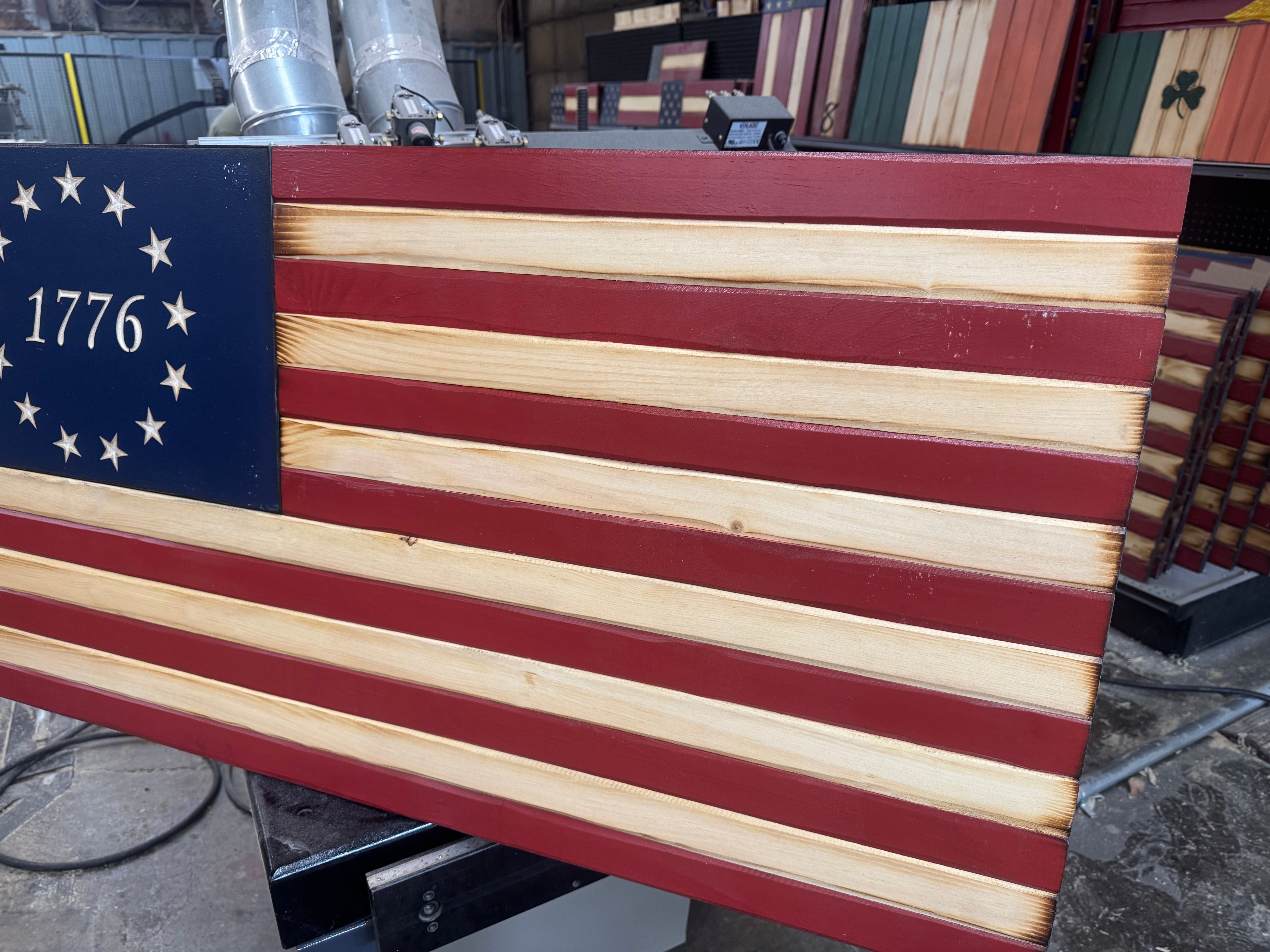 Large 46x24 1776 //  Imperfections and or Damage See image for details / read description EXPEDITE 7877