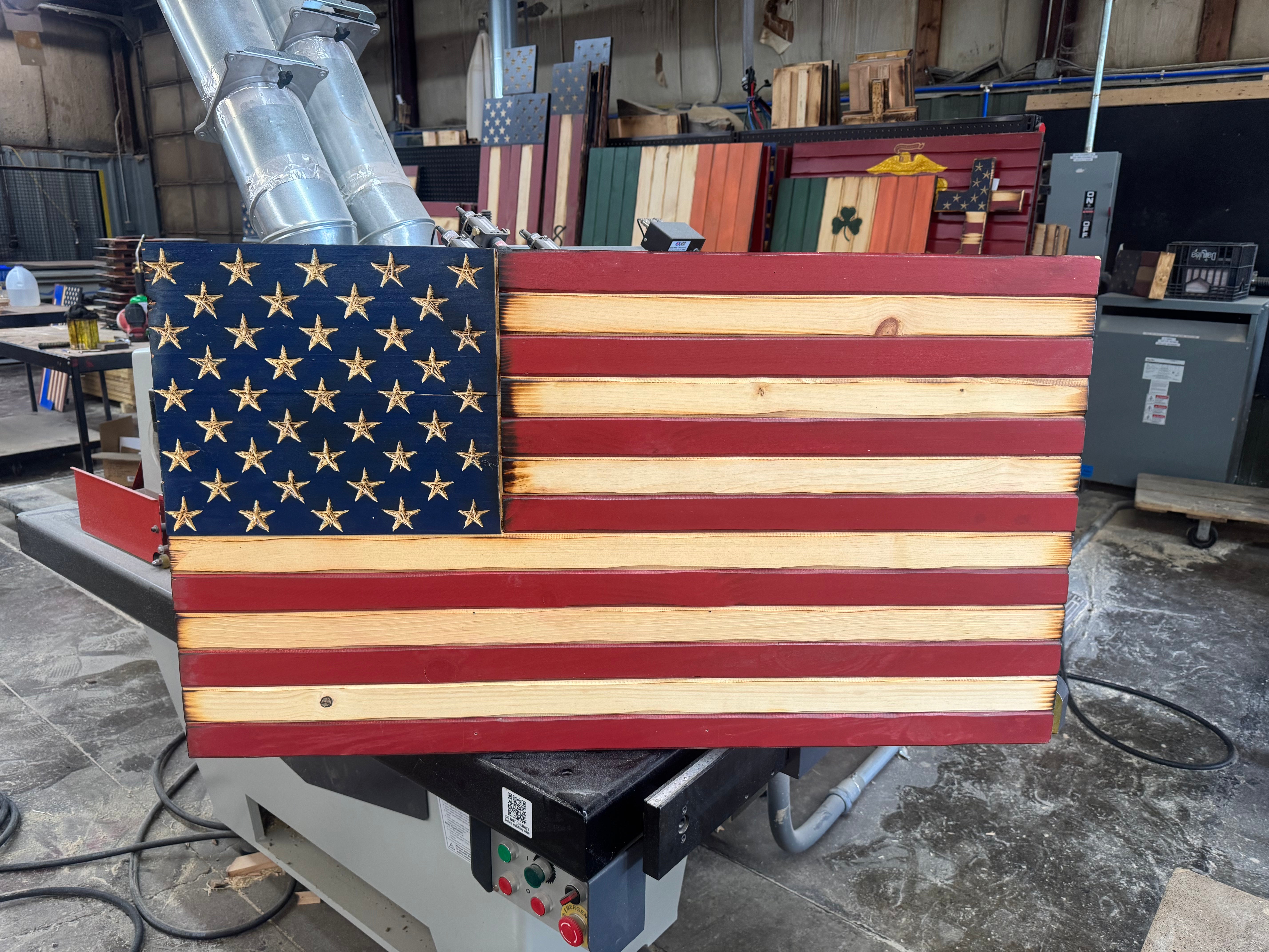 Large 42x24 Old Glory Half Union //  Imperfections and or Damage See image for details / read description EXPEDITE 7878