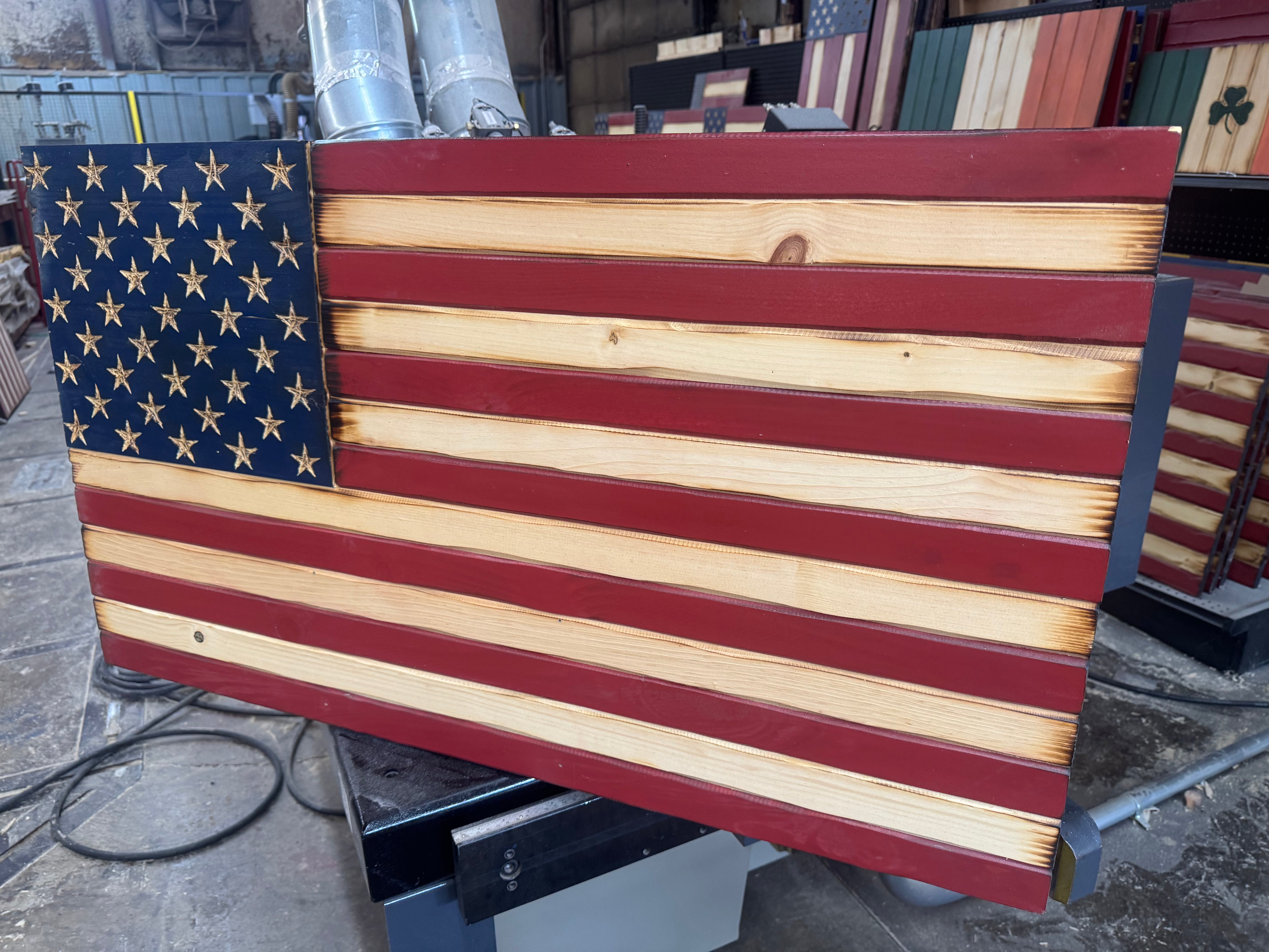 Large 42x24 Old Glory Half Union //  Imperfections and or Damage See image for details / read description EXPEDITE 7878