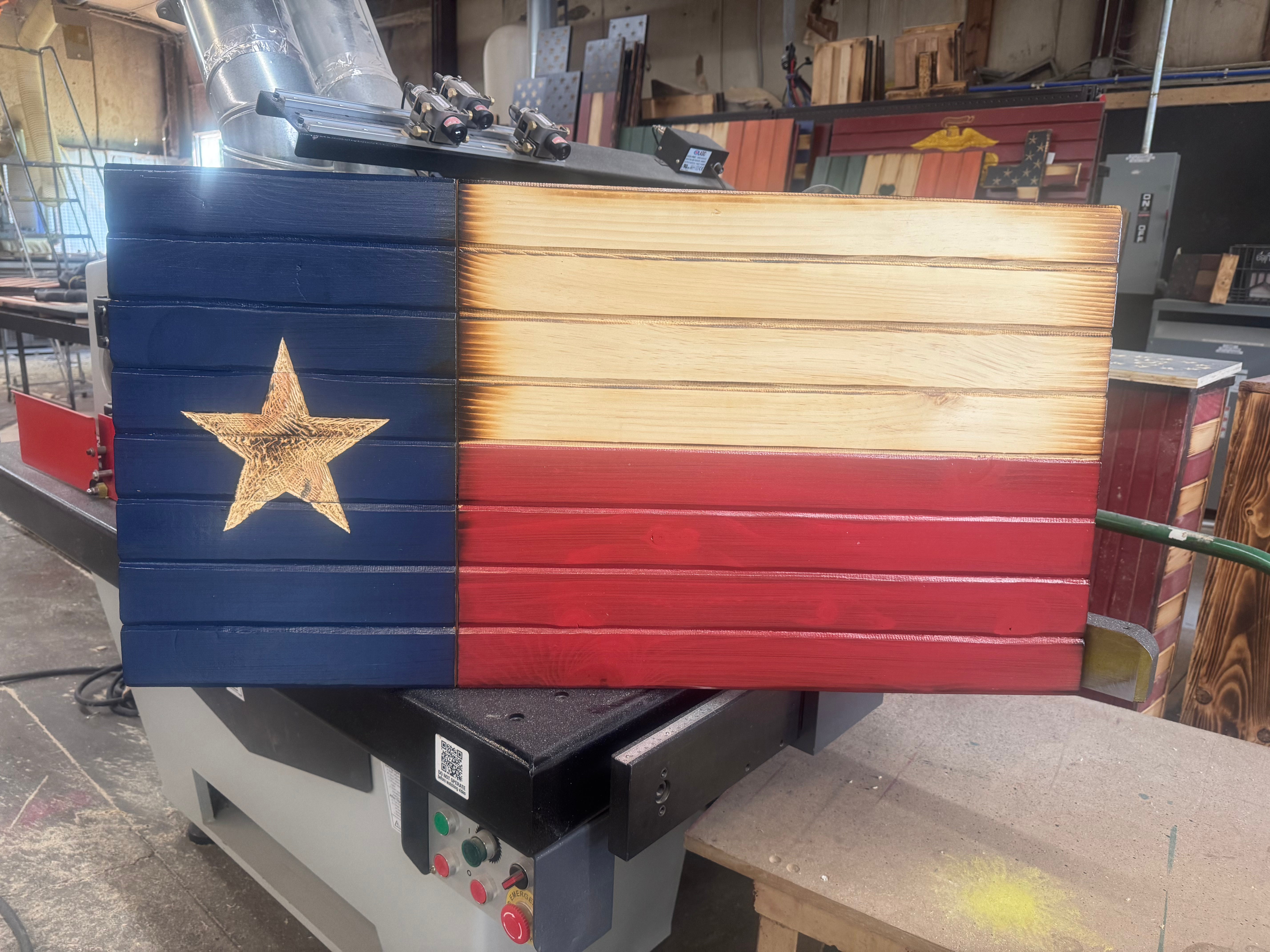 Medium 38x19 Texas Burn //  Imperfections and or Damage See image for details / read description EXPEDITE 7885