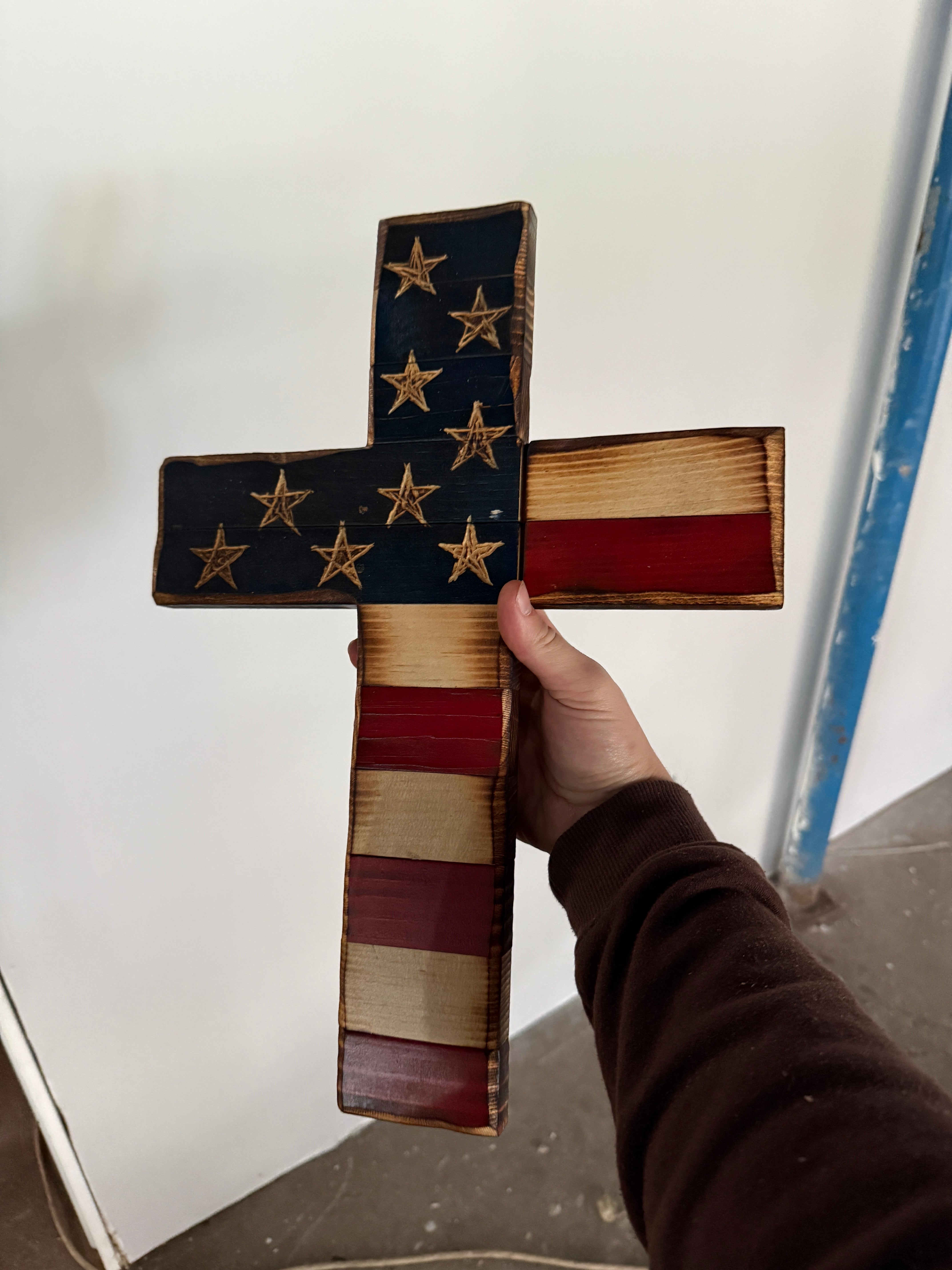 Gouged Sacred Glory Cross