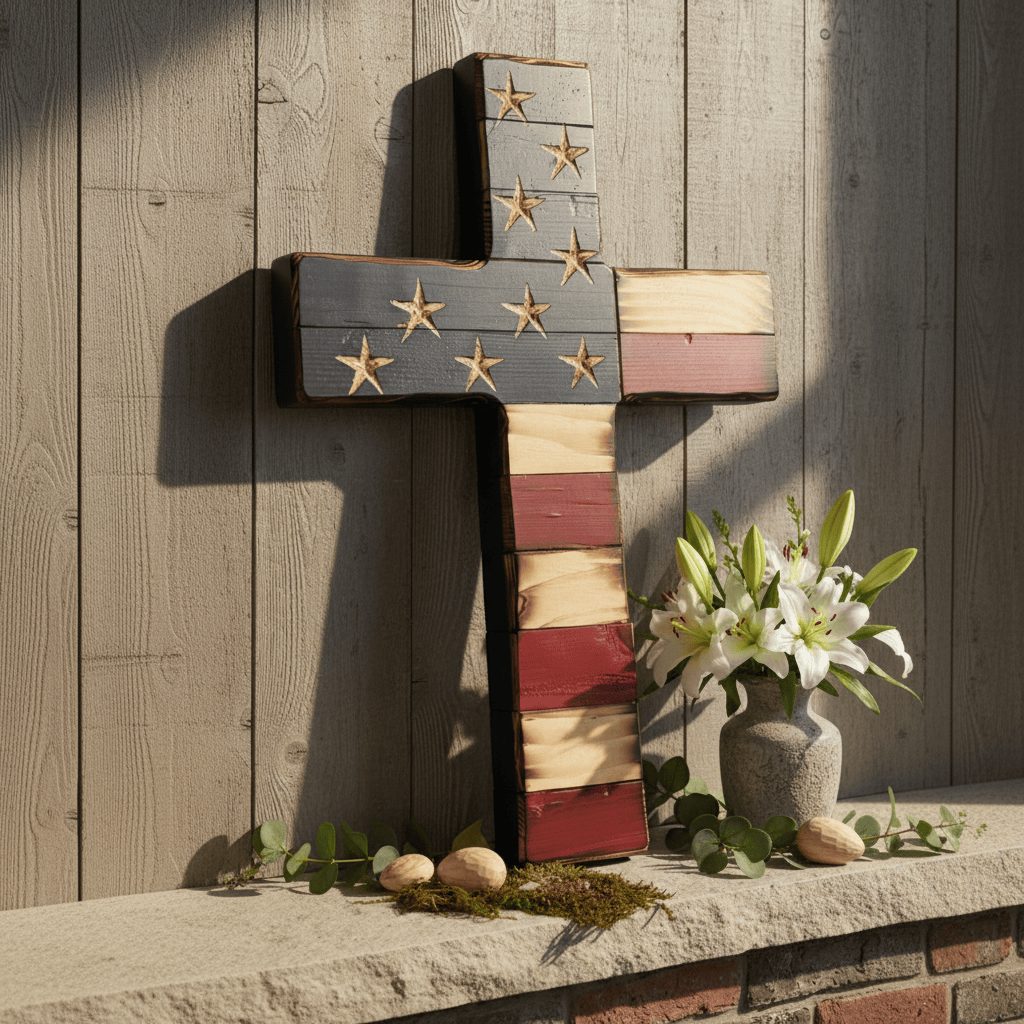 Sacred Glory Handcarved Wooden Cross